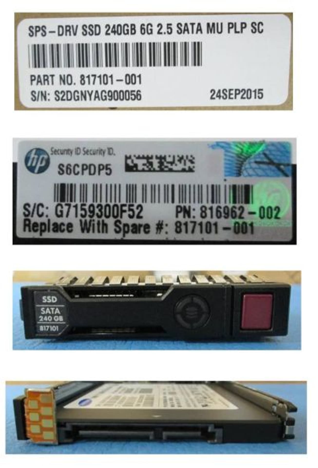 

Hewlett Packard Enterprise hot-plug SSD 240GB 2.5Inch SFF