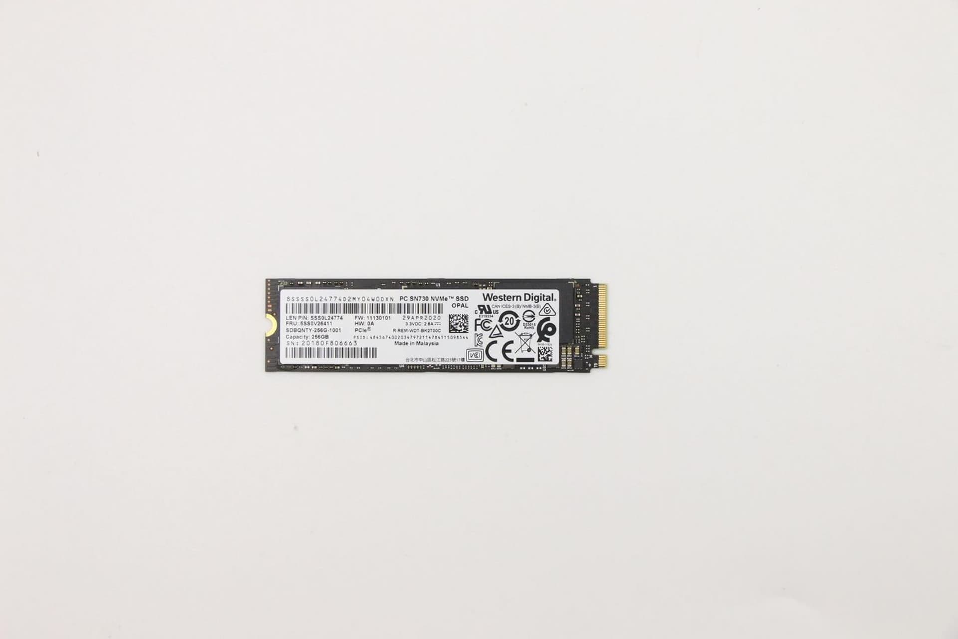 

Lenovo 256G PCIe 3x4