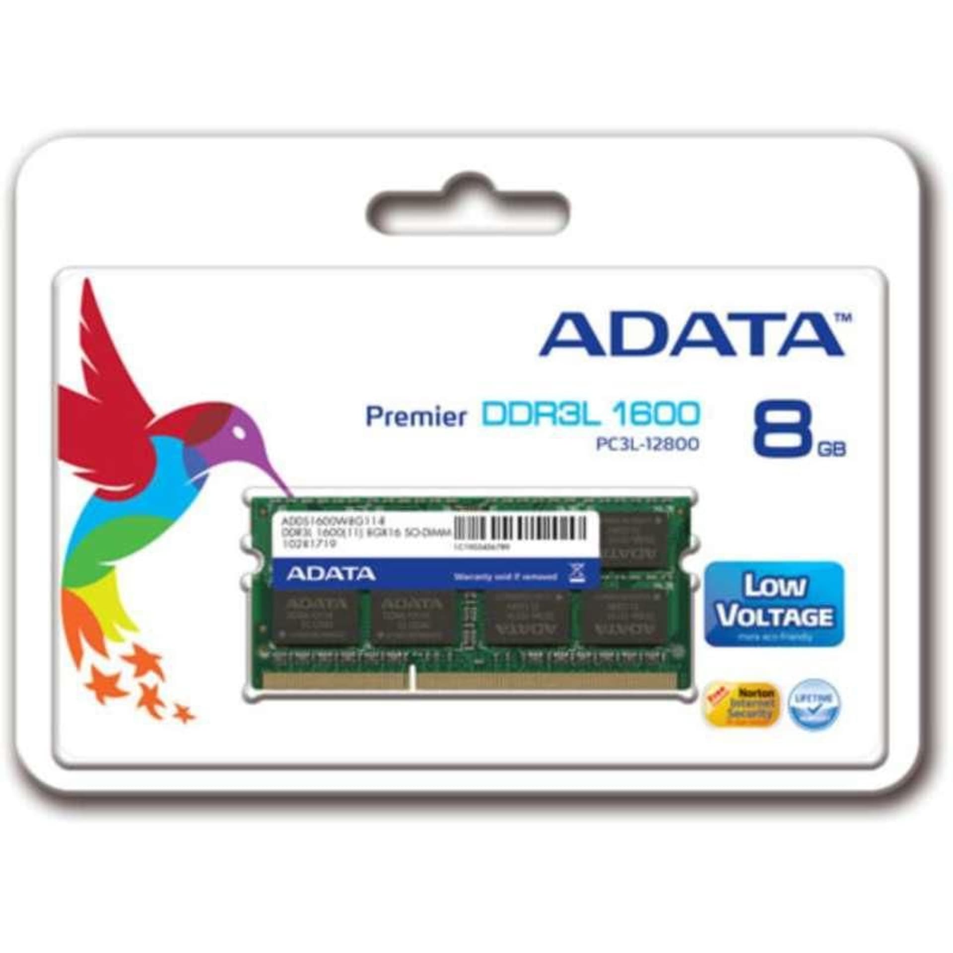 

ADATA 8GB DDR3L SO DIMM 1600 512x8