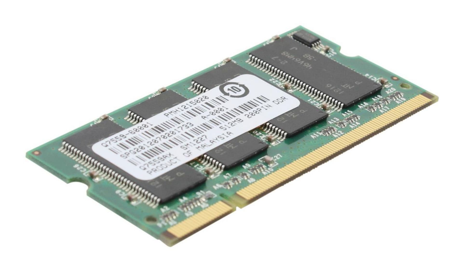 

HP 512MB 167HMZ 200 PIN DDR DIMM