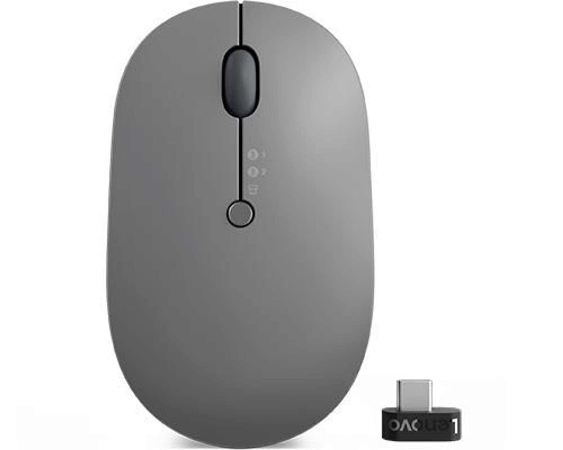 

Lenovo Go Wireless Multi-Device Mouse Rechargeable 4.2V Li-Io battery, Black