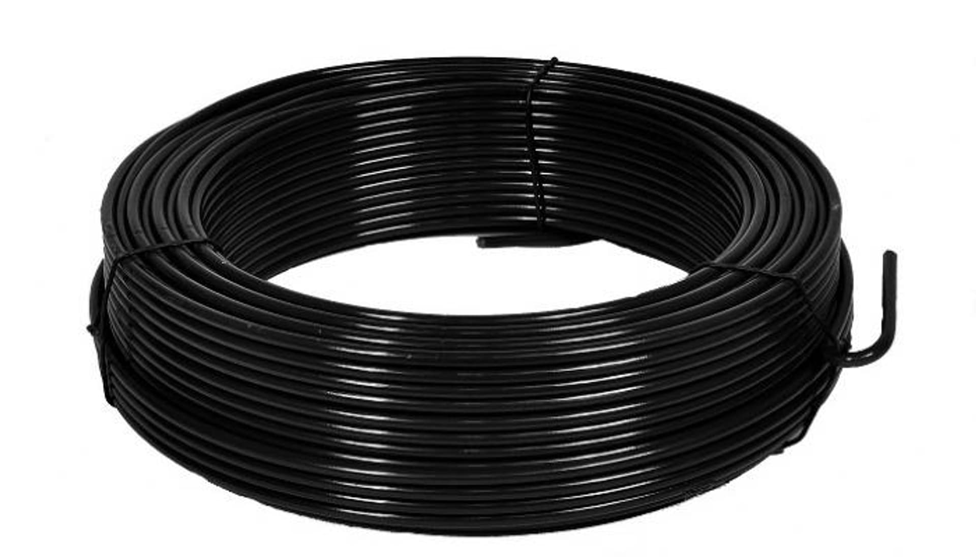 

DRUT OCYNKOWANY POKRYTY PCV. 2.0MM . CZARNY...