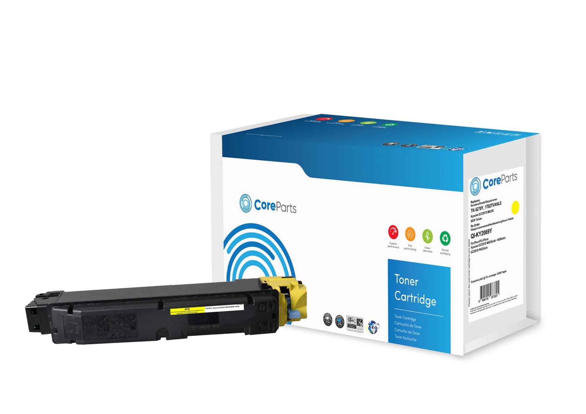 

CoreParts Toner Yellow TK5270Y-NTR