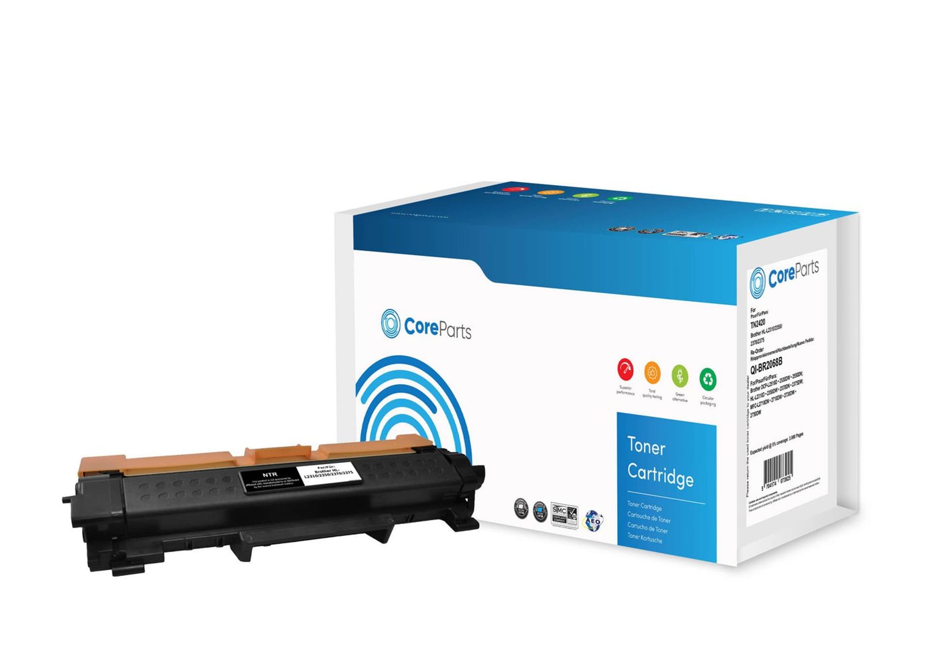 

CoreParts Toner Black TN2420-HY-NTR