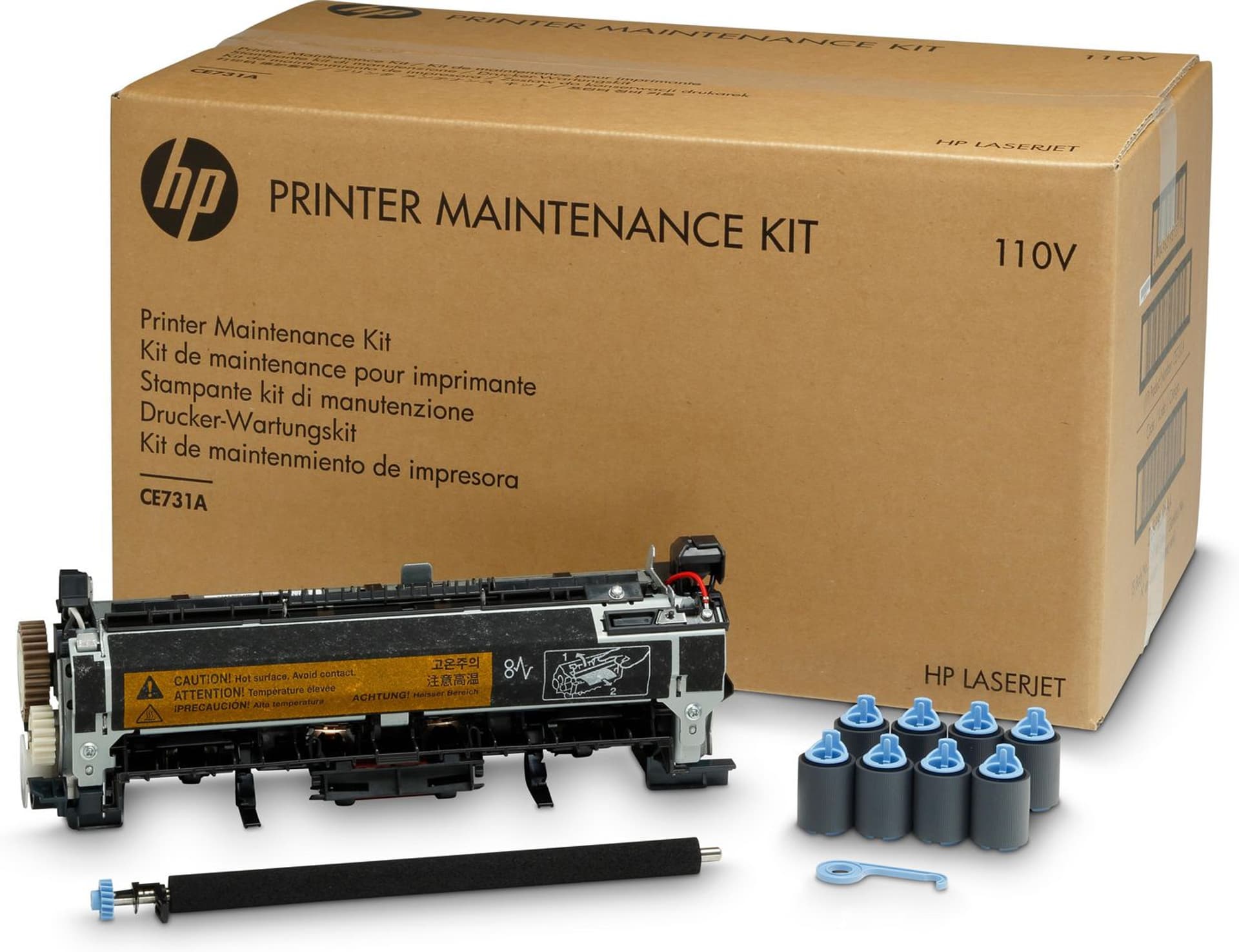 

HP oryginalny maintenance kit CE732A, 225000s, CE502-67913, HP ADF LaserJet MFP, zestaw konserwacyjny