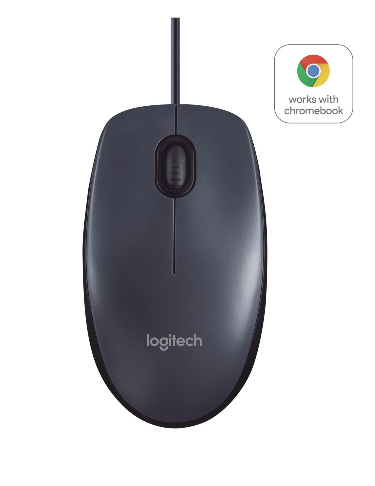 

Logitech M100, Corded mouse,Black
