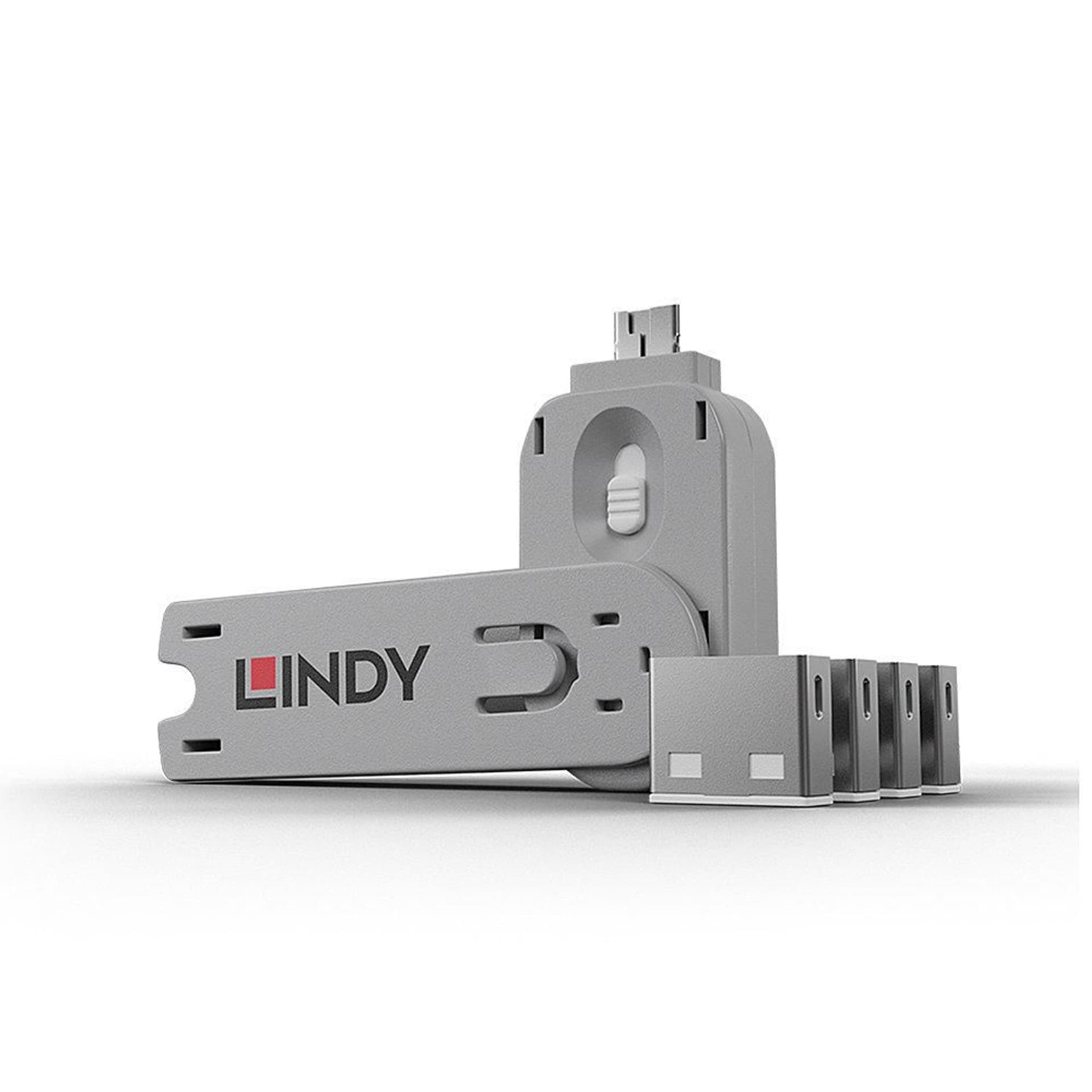 

Lindy USB Port Blocker Pack w 4 Wht