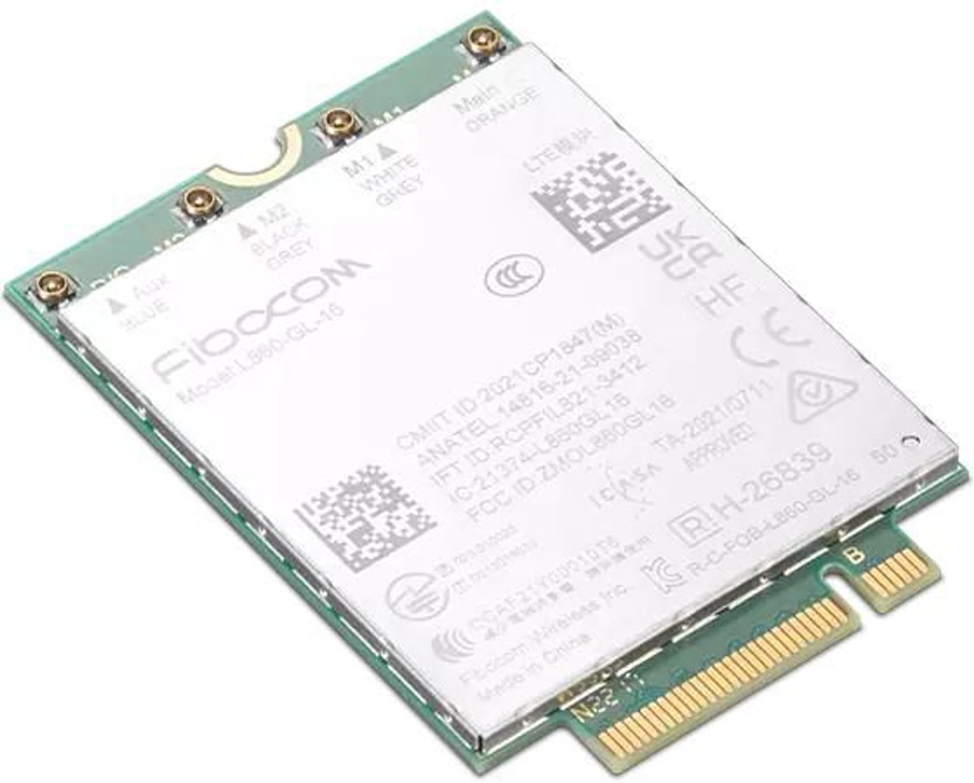 

Lenovo Moduł komunikacji bezprzewodowej - 4G LTE - karta M.2 - 1 Gbps hinkPad Fibocom L860-GL-16