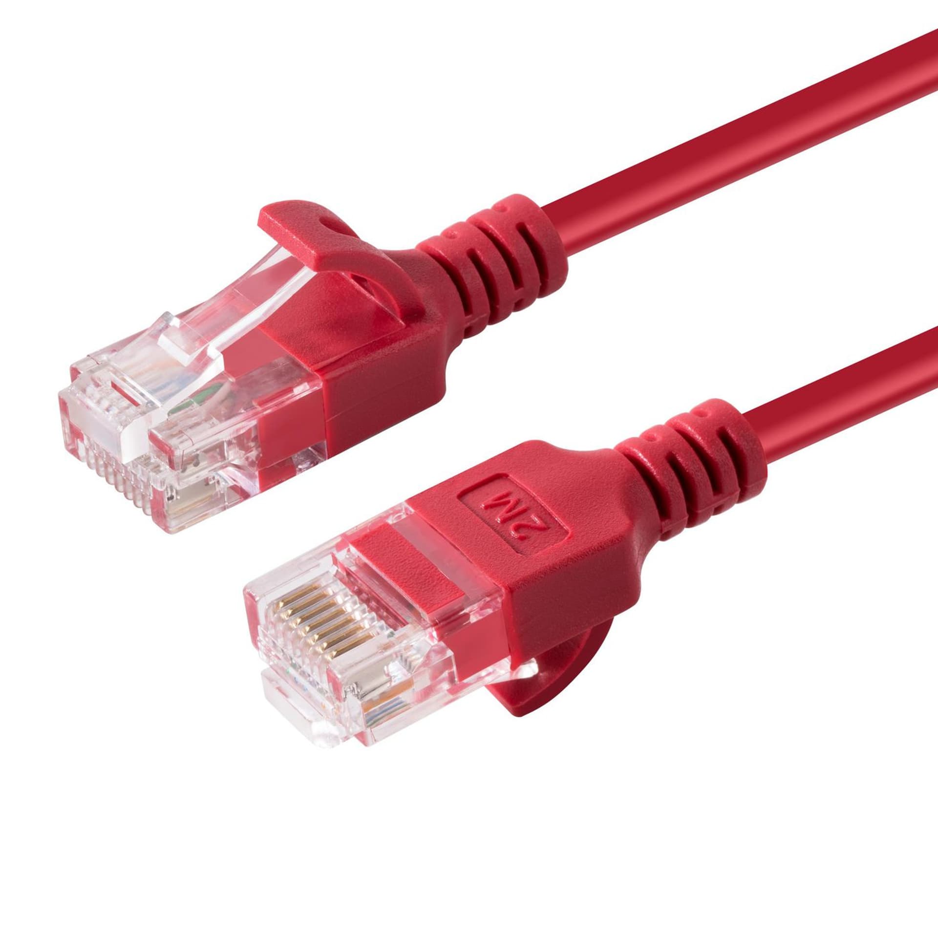 

MicroConnect U/UTP CAT6A Slim 2M Red
