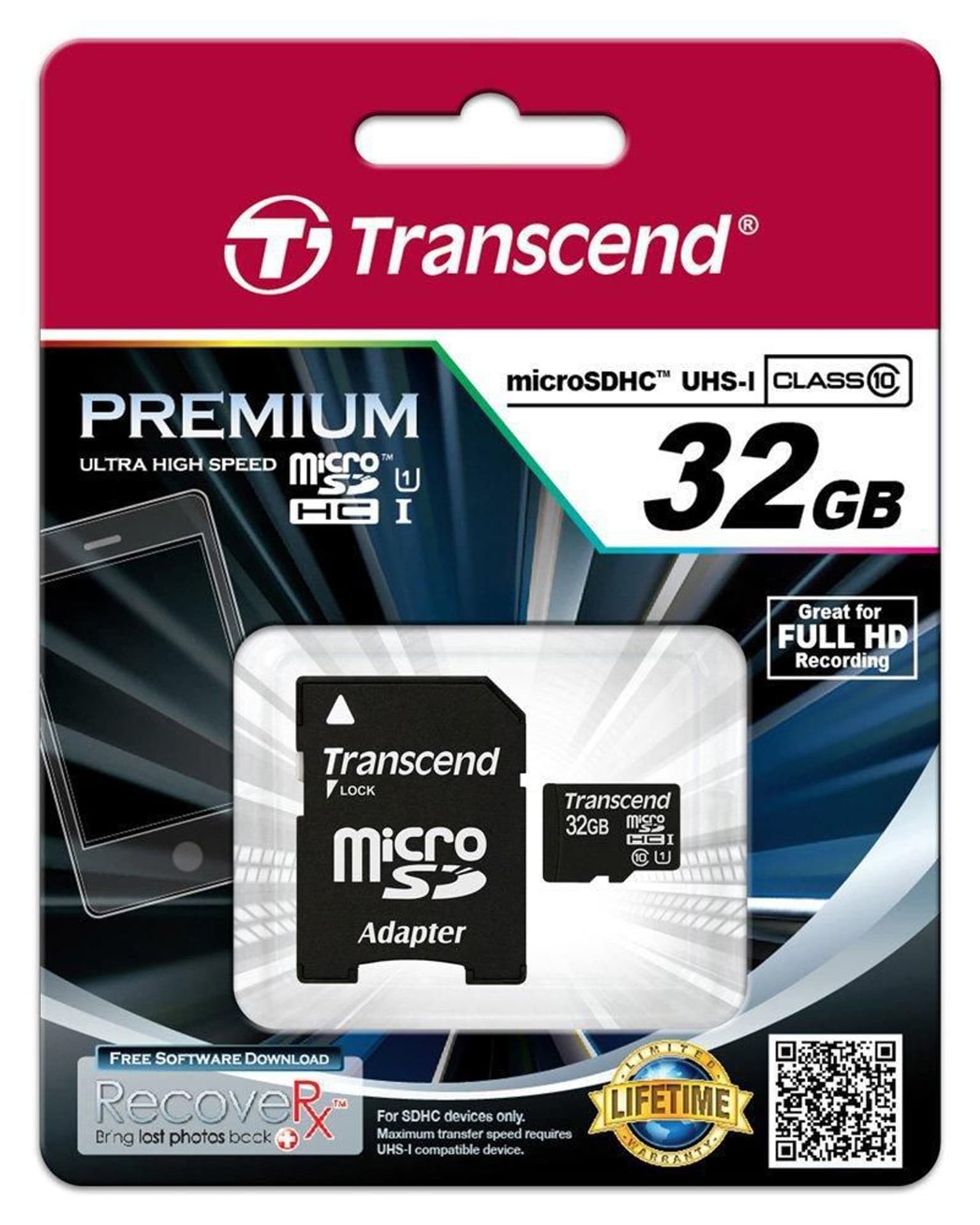 

Transcend SDHC Micro UHS-1 32GB Class 10