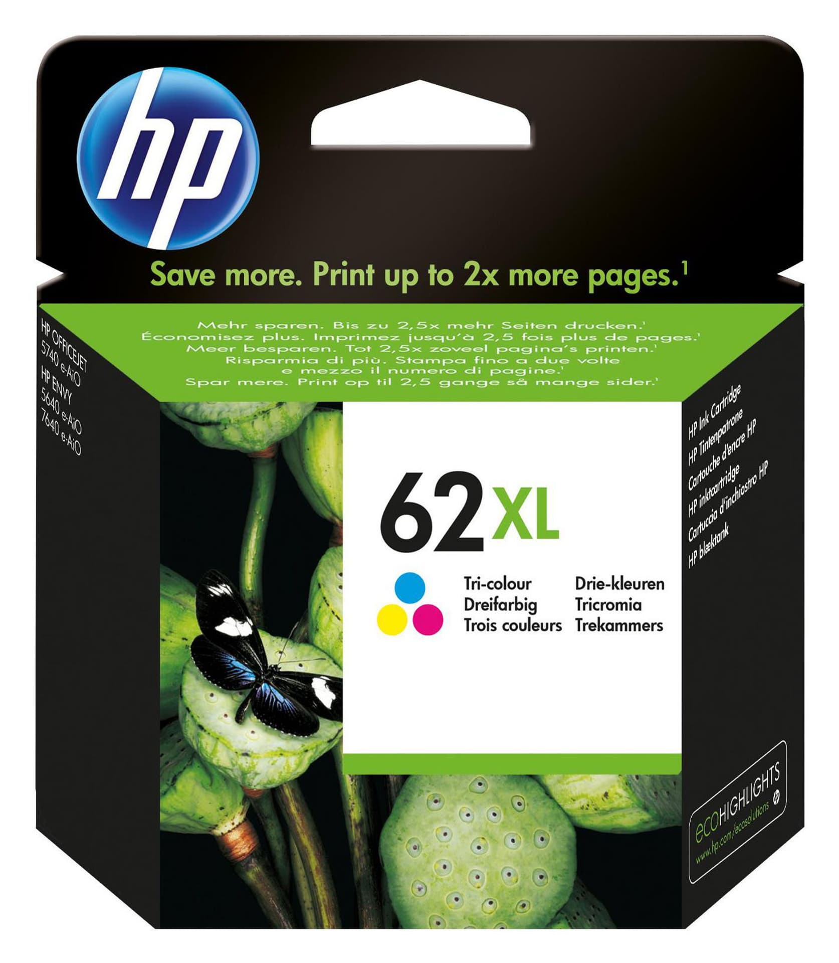 

Wkład HP 62XL C2P07AE