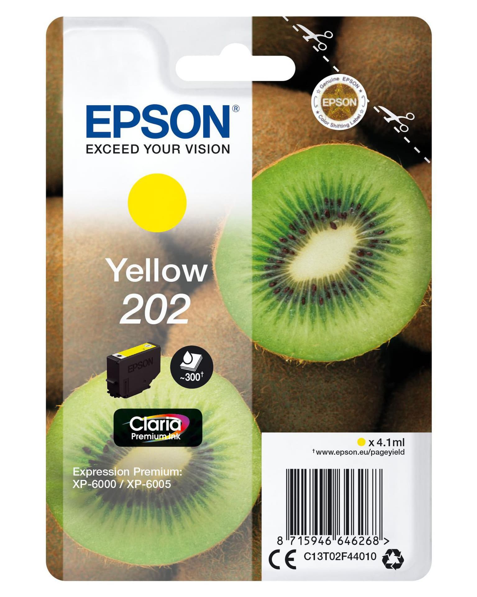 

Epson Singlepack Yellow 202