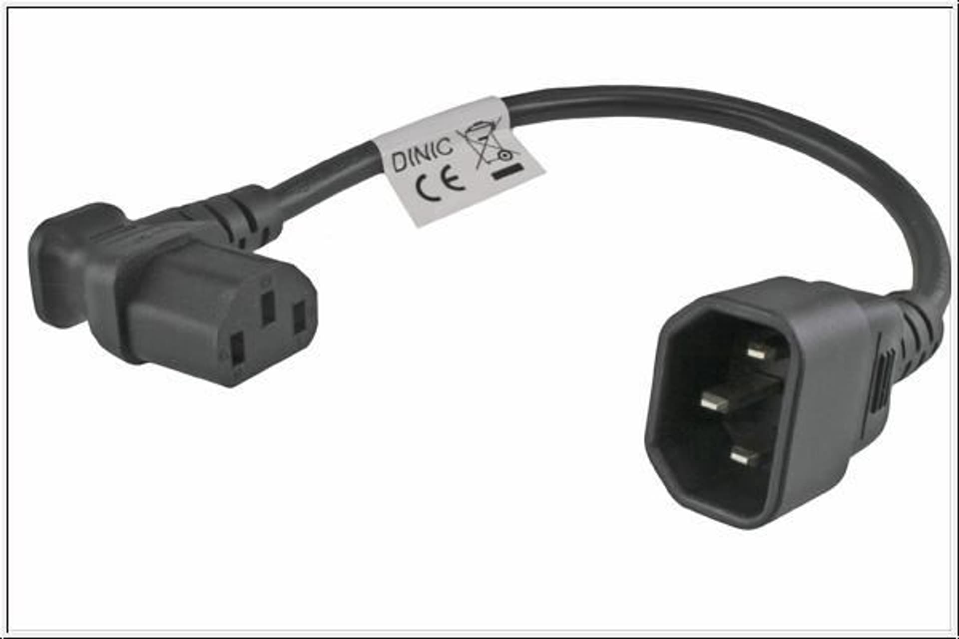 

MicroConnect Power adapter C13 C14 angled