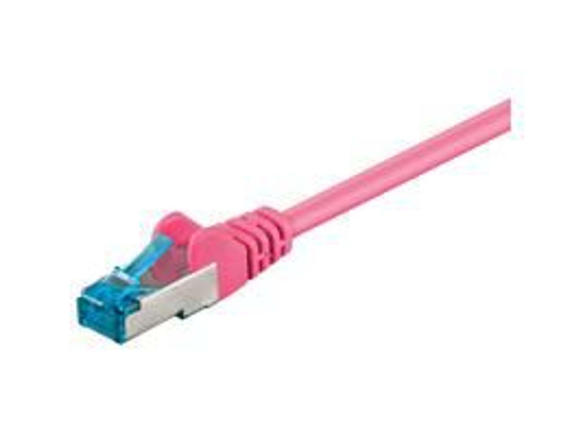 

MicroConnect S/FTP CAT6A 3M Pink LSZH