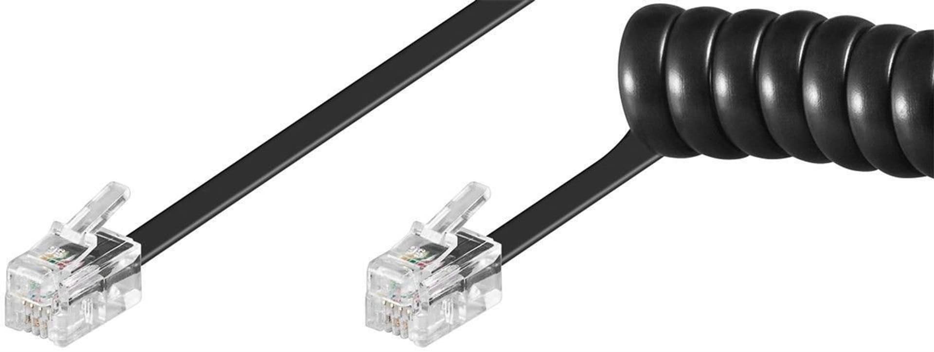 

MicroConnect Handset cable, RJ10-RJ10 2m