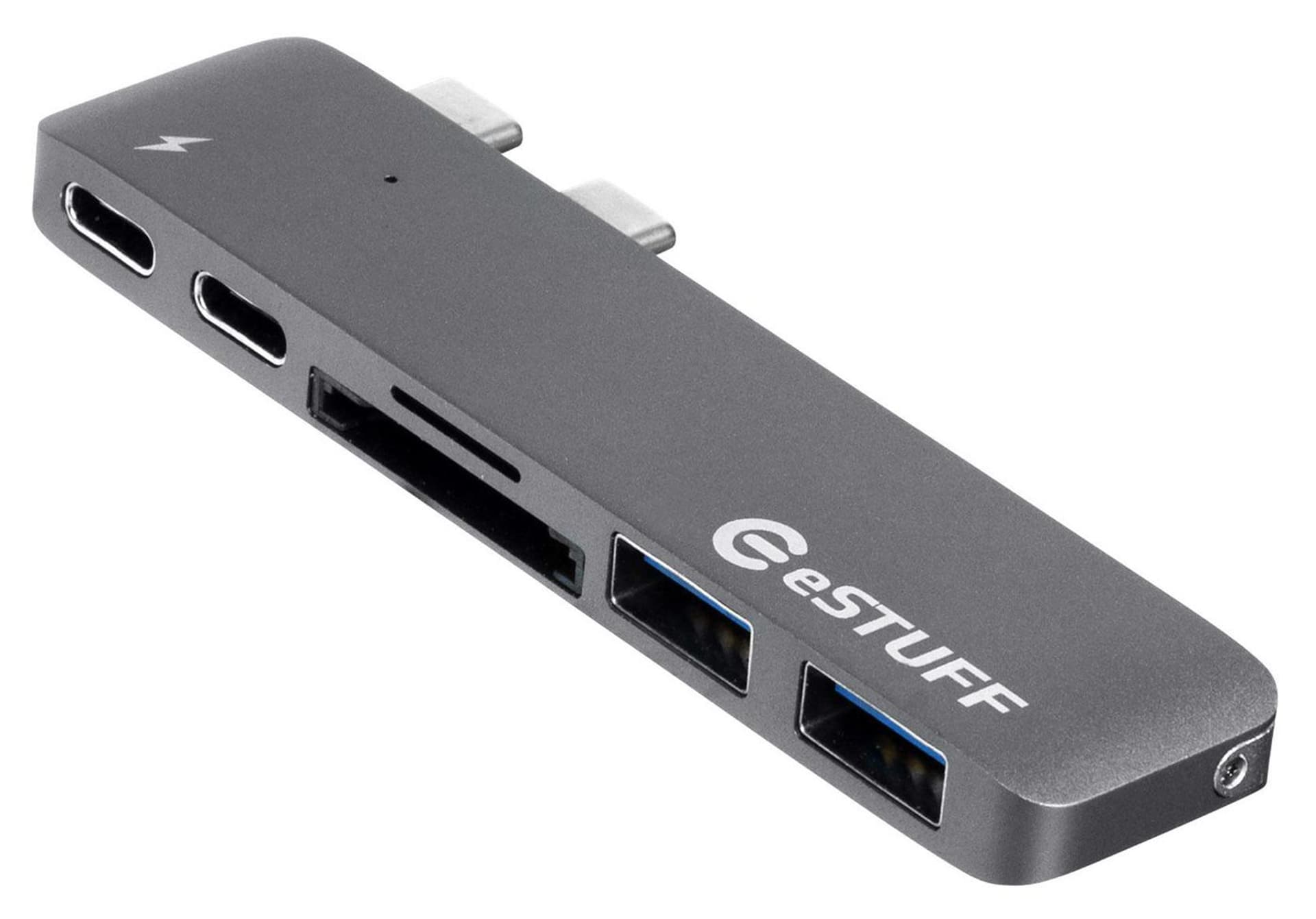 

eSTUFF USB-C Slot-in Hub Pro Grey