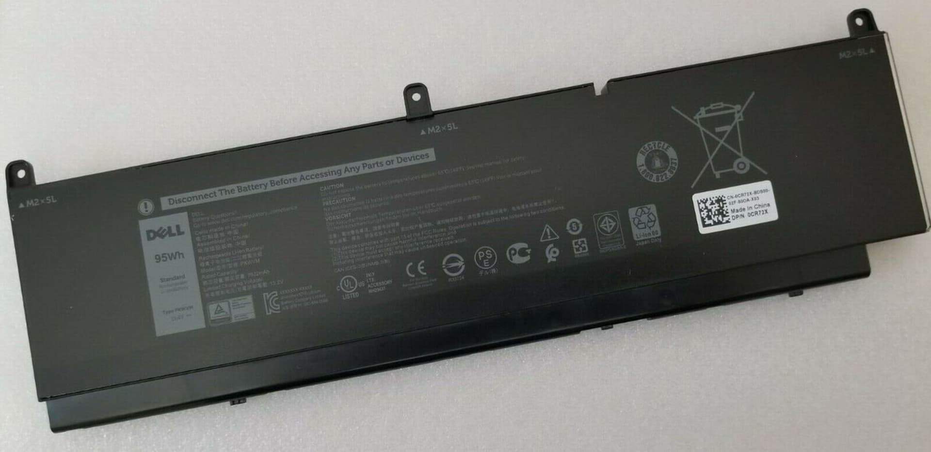 

Dell Battery, 68WHR, 6 Cell,
