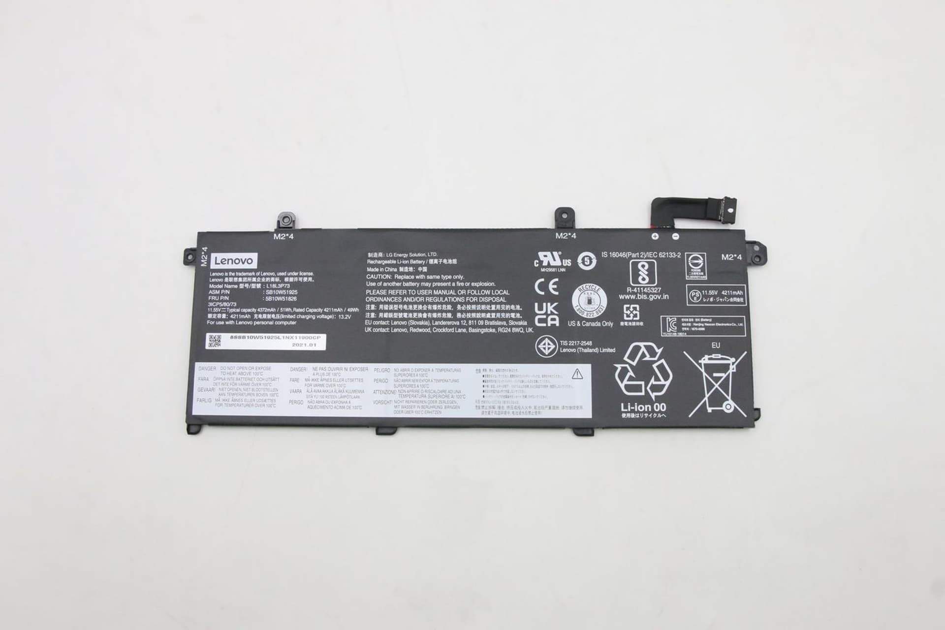 

Lenovo Internal, 3c, 50Wh, LiIon, LGC