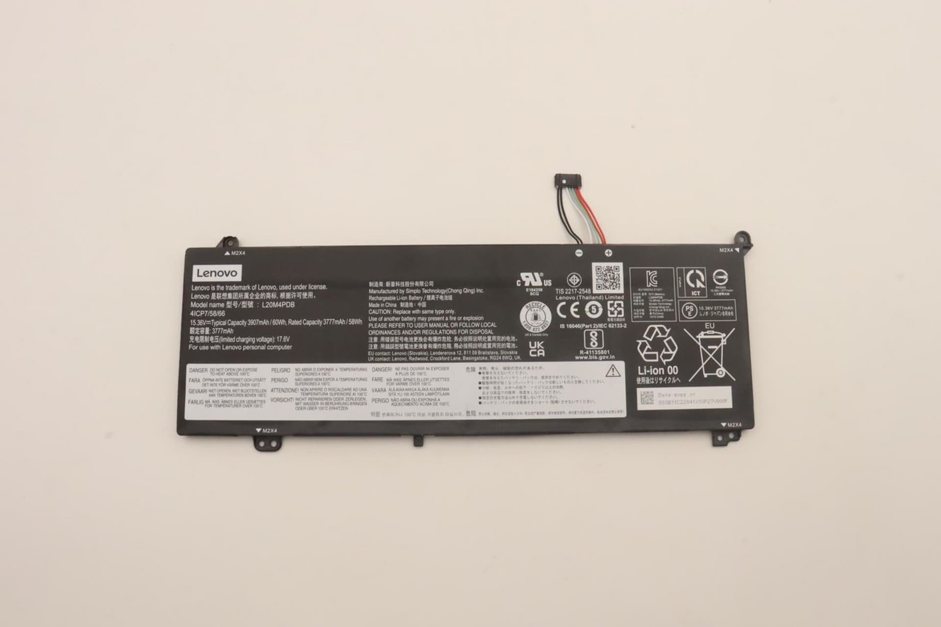 

Lenovo FRU TP1415 SP/B L20M4PDB
