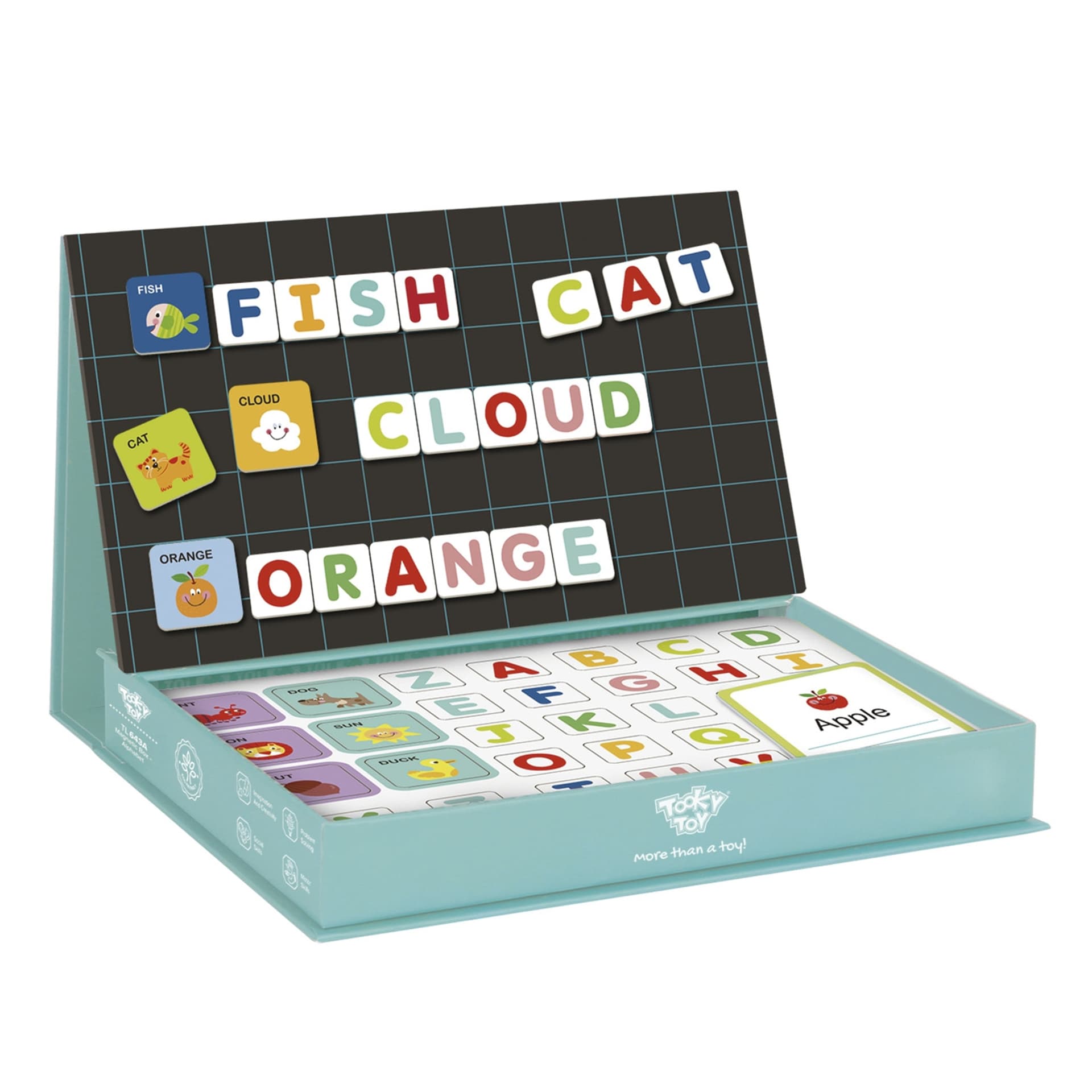 

TOOKY TOY Układanka Puzzle Montessori Alfabet dla Dzieci Nauka Literek Pisania 151 el.