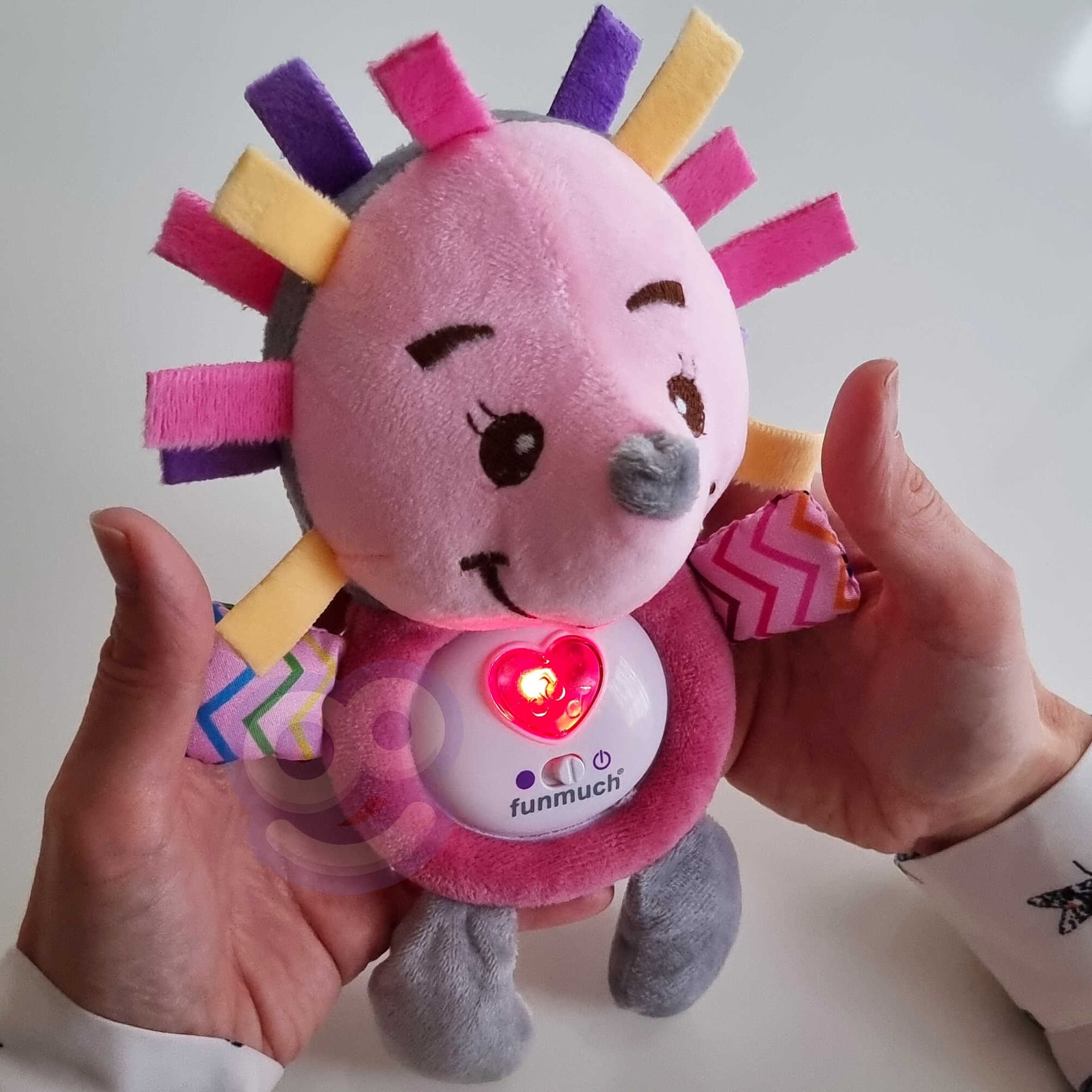 

WOOPIE BABY Interaktywny Pluszak Przytulanka dla Niemowląt Światło Dźwięk Jeżyk Gryzak Usypiacz