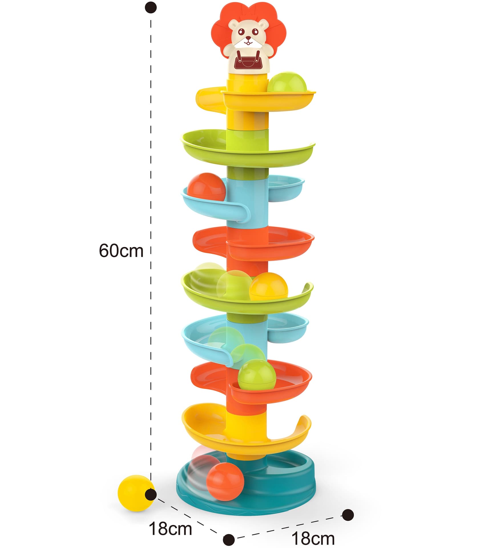 

WOOPIE BABY Kulodrom Tor Kulkowy Zestaw Spirala + 6 Kulek