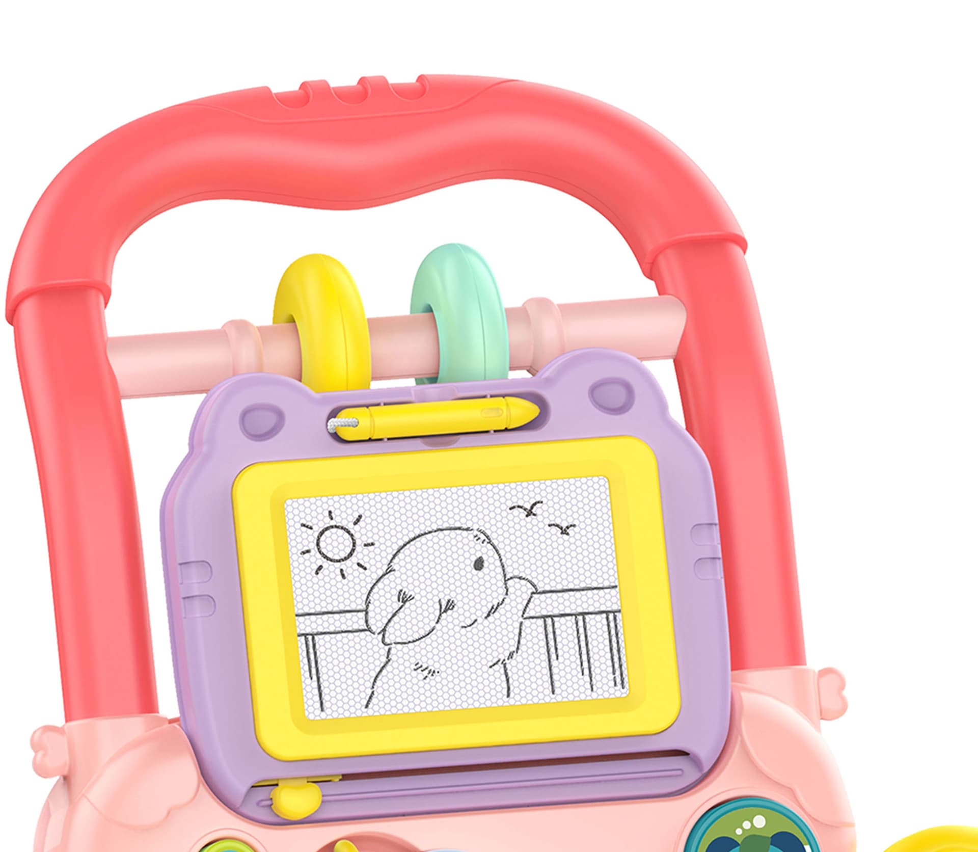 

WOOPIE BABY Interaktywny Chodzik Pchacz Muzyczny + Znikopis
