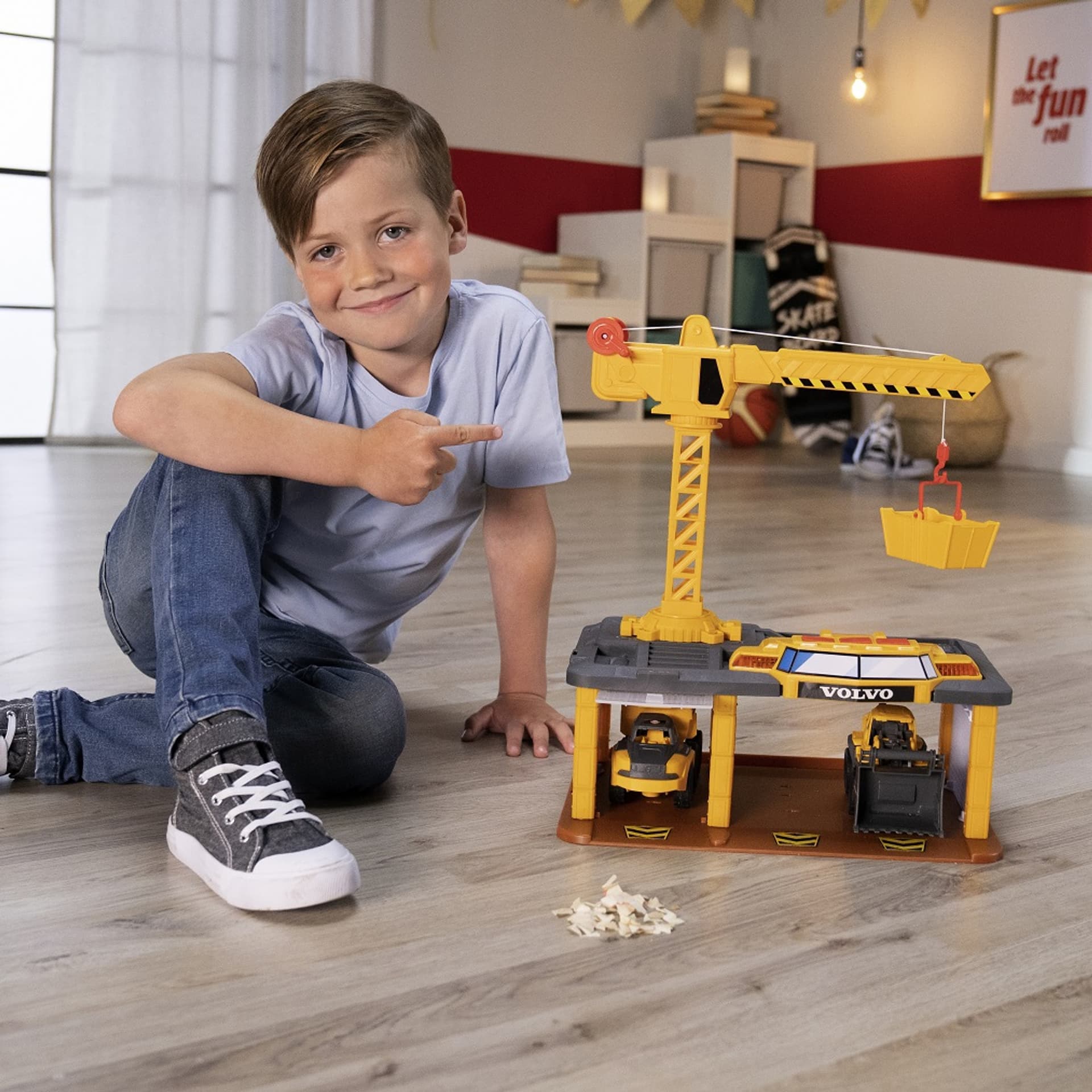 

DICKIE Construction Stacja Budowlana Volvo Koparka Wywrotka