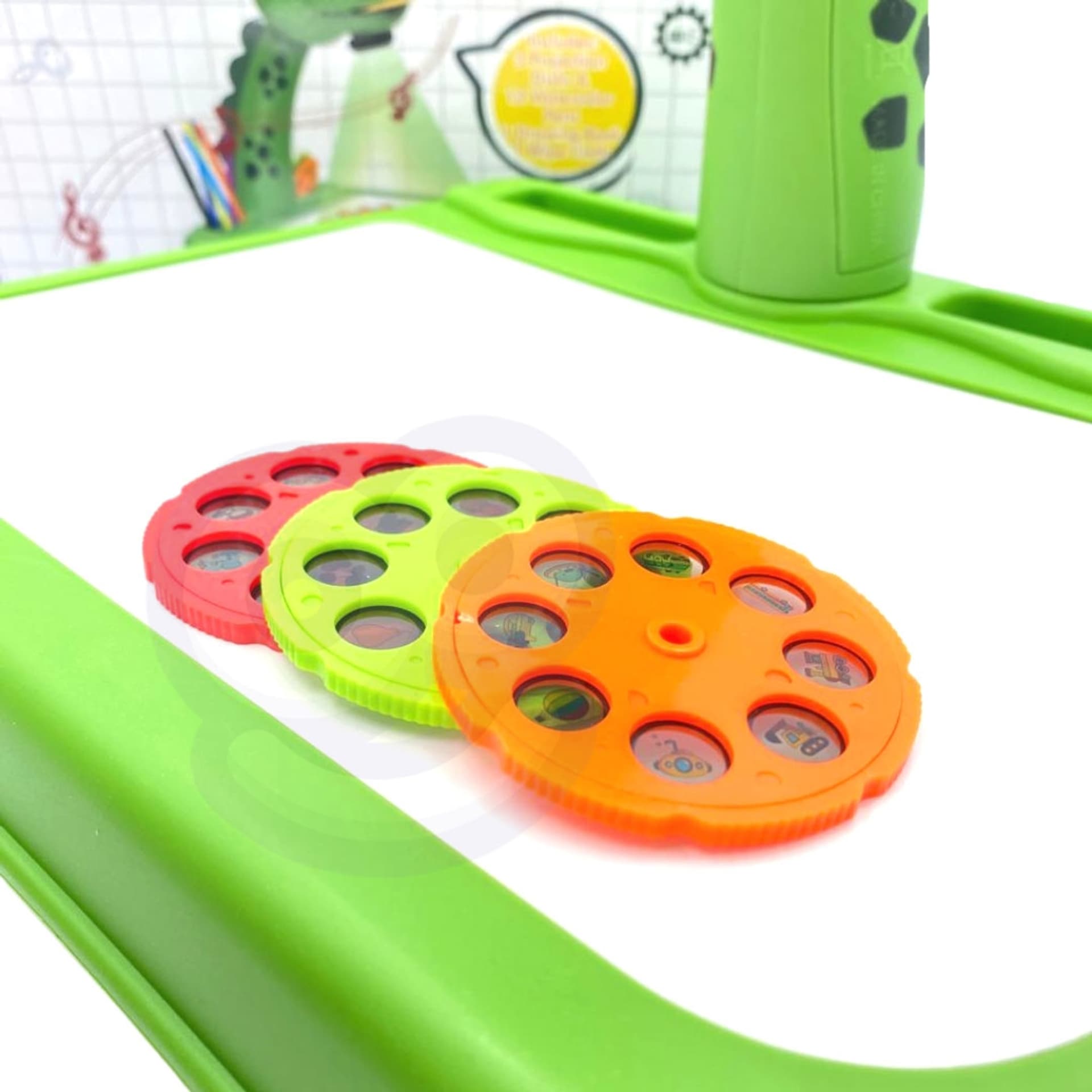 

WOOPIE Tablica do Rysowania Projektor Dinozaur + Flamastry