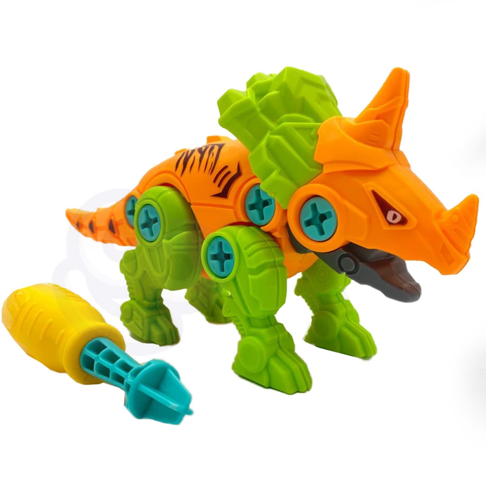 

WOOPIE Dinozaur do Skręcani w Jajku Ceratops Zestaw Konstrukcyjny + Śrubokręt