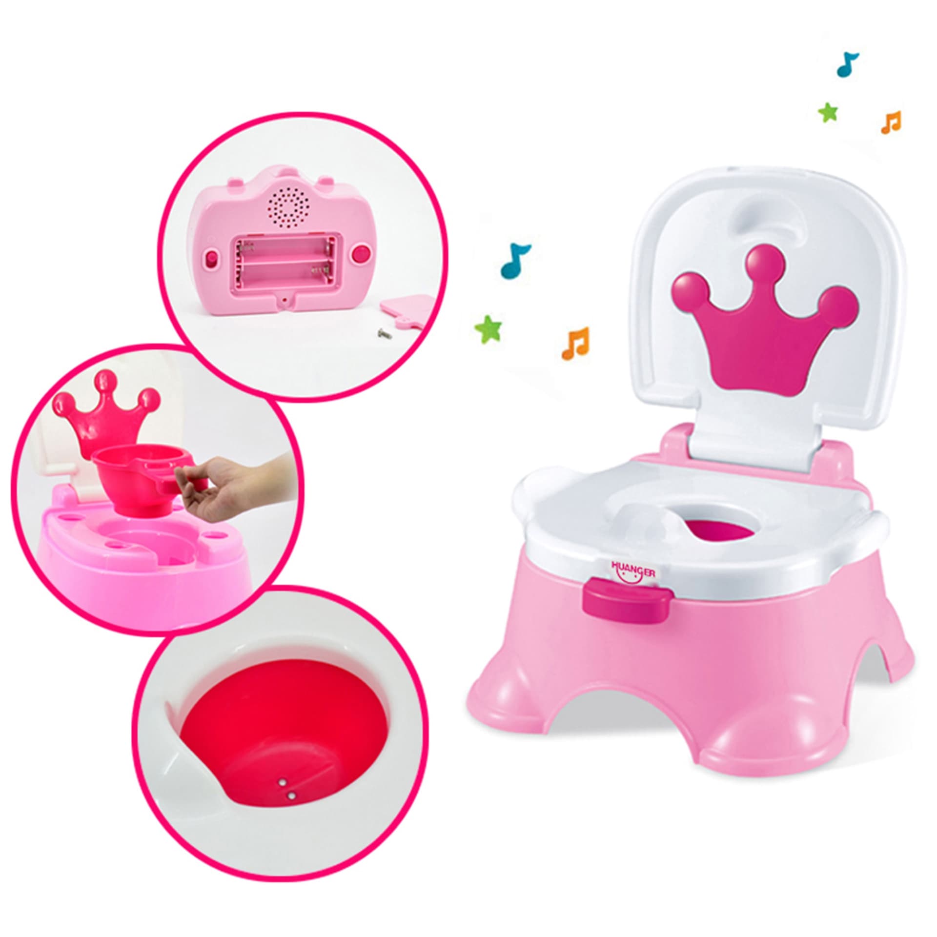 

WOOPIE BABY Pierwszy Nocnik dla Dziecka z Muzyką 3w1 Krzesełko Stopień