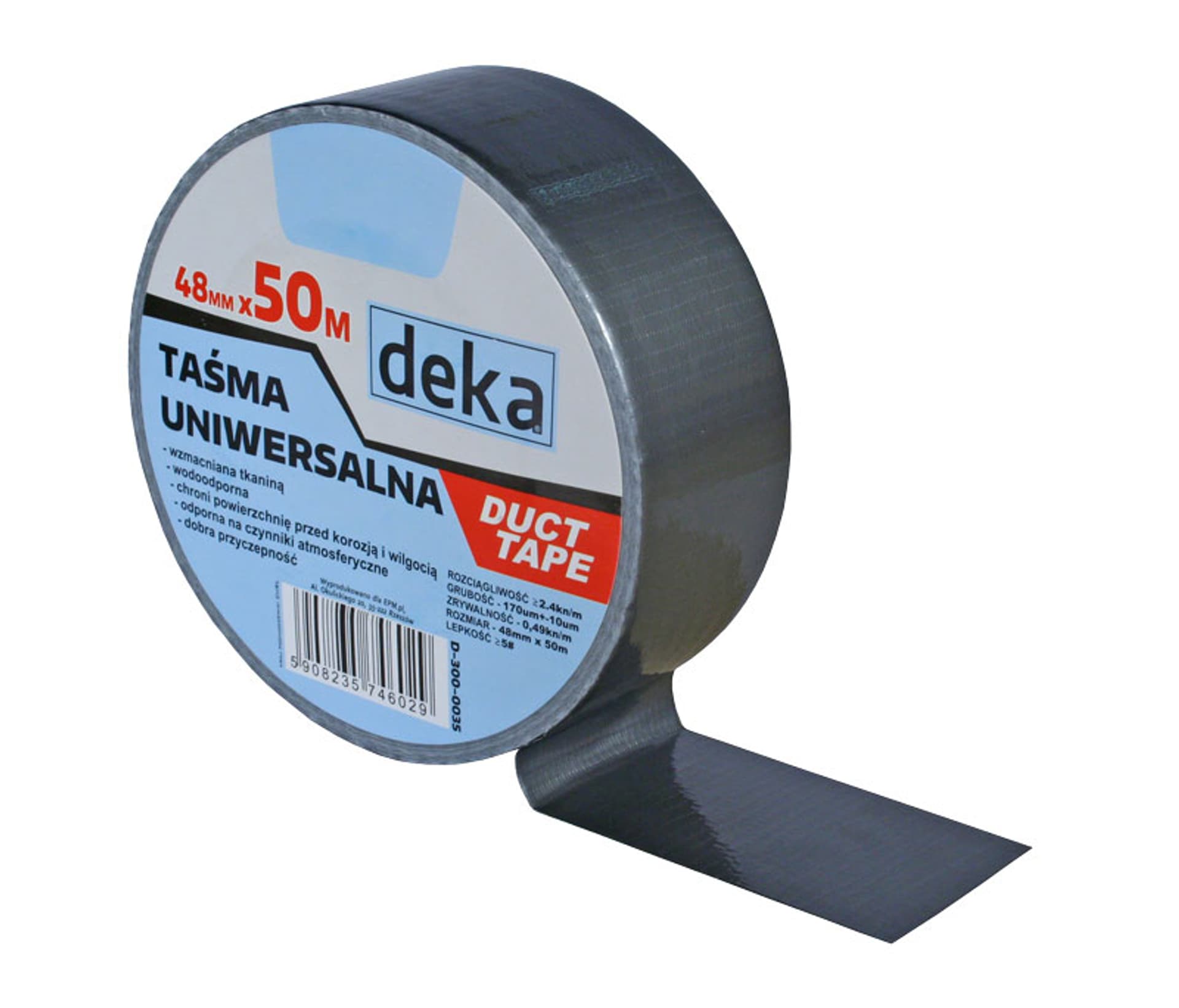 

TAŚMA UNIWERSALNA DUCT TAPE SILVER 48MM*50M