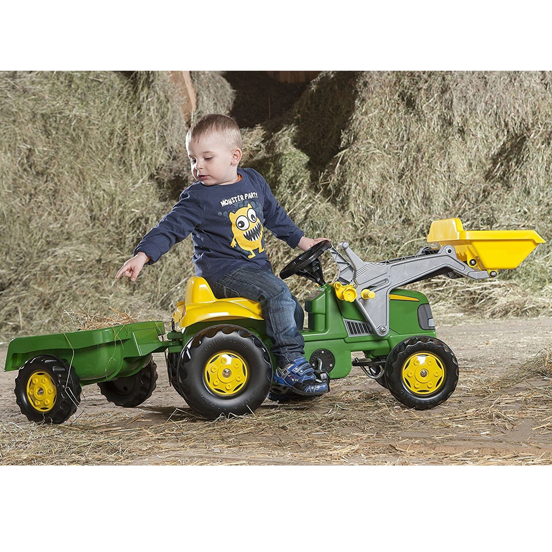 

Rolly Toys Traktor na pedały John Deere z łyżką i przyczepą 2-5 Lat