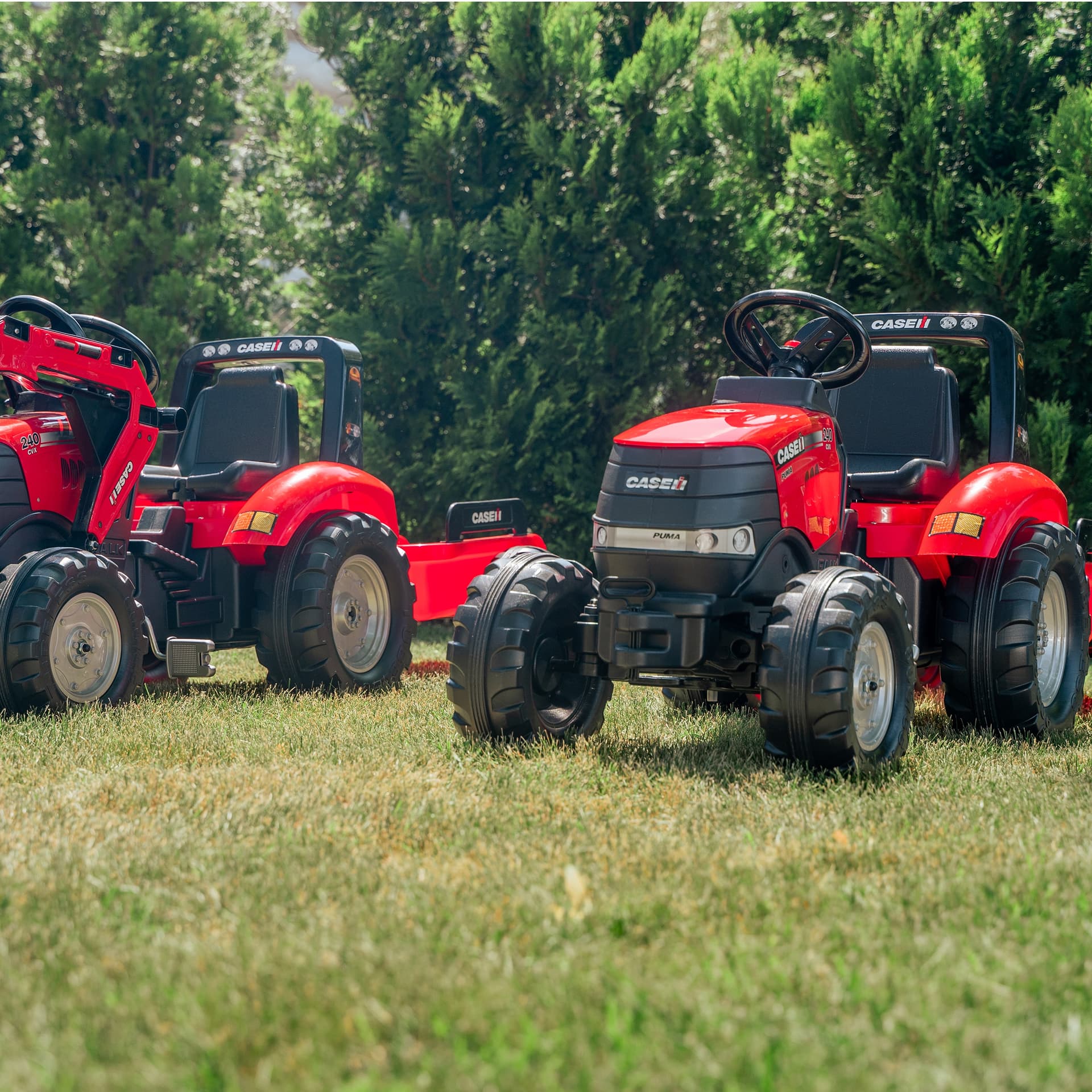 

FALK Traktor na Pedały Case Czerwony Duży z Przyczepką od 3 lat