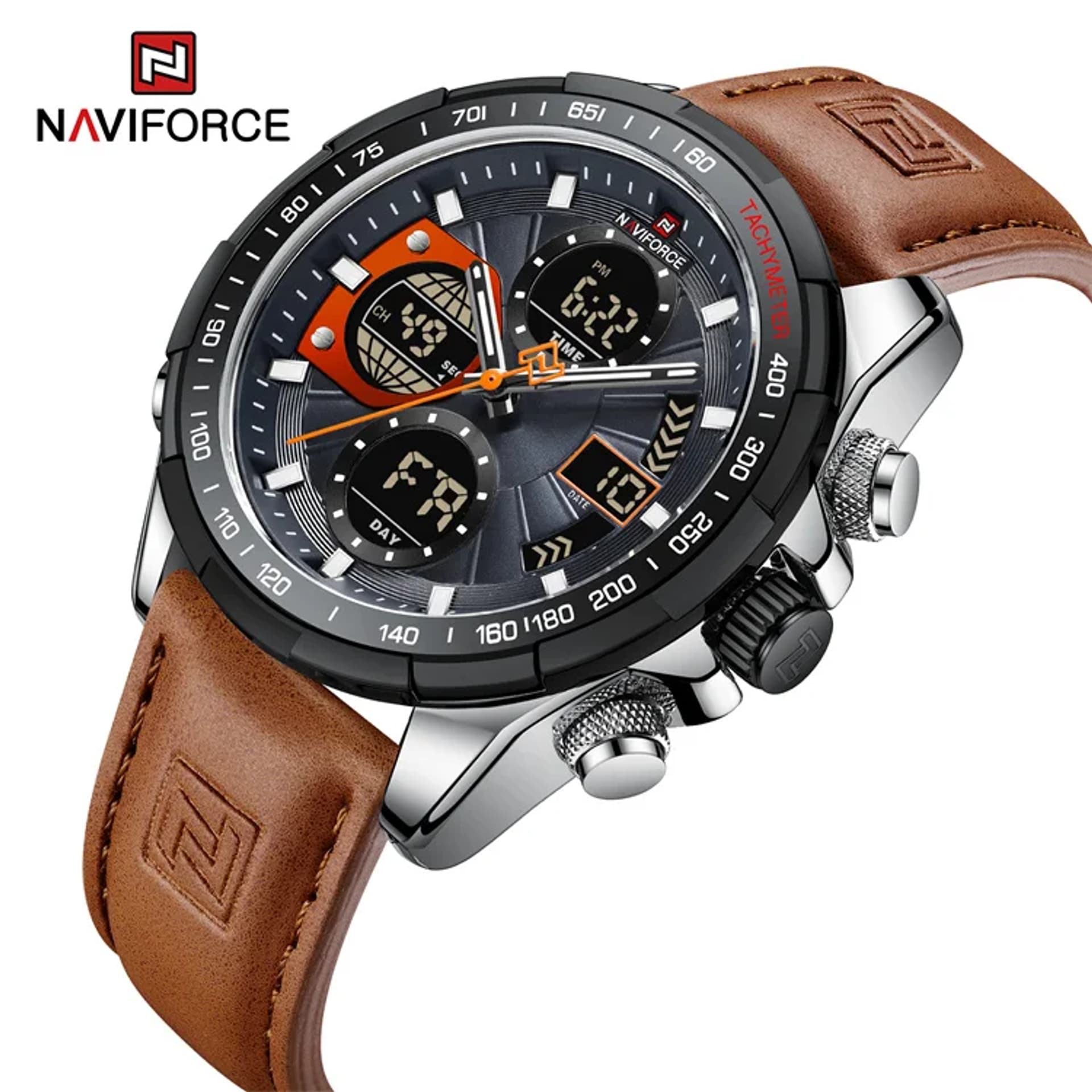 

ZEGAREK MĘSKI NAVIFORCE NF9197L S/GY/O.BN + BOX