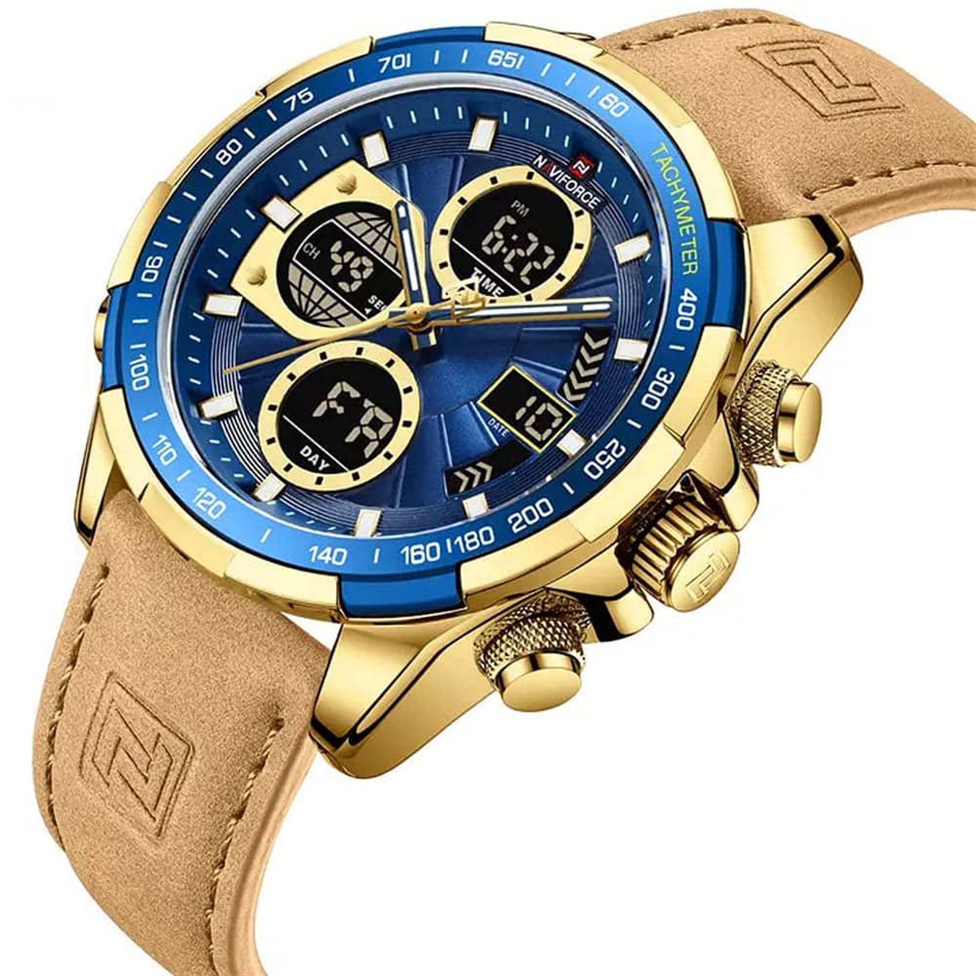 

ZEGAREK MĘSKI NAVIFORCE NF9197L G/BE/Y.BN + BOX