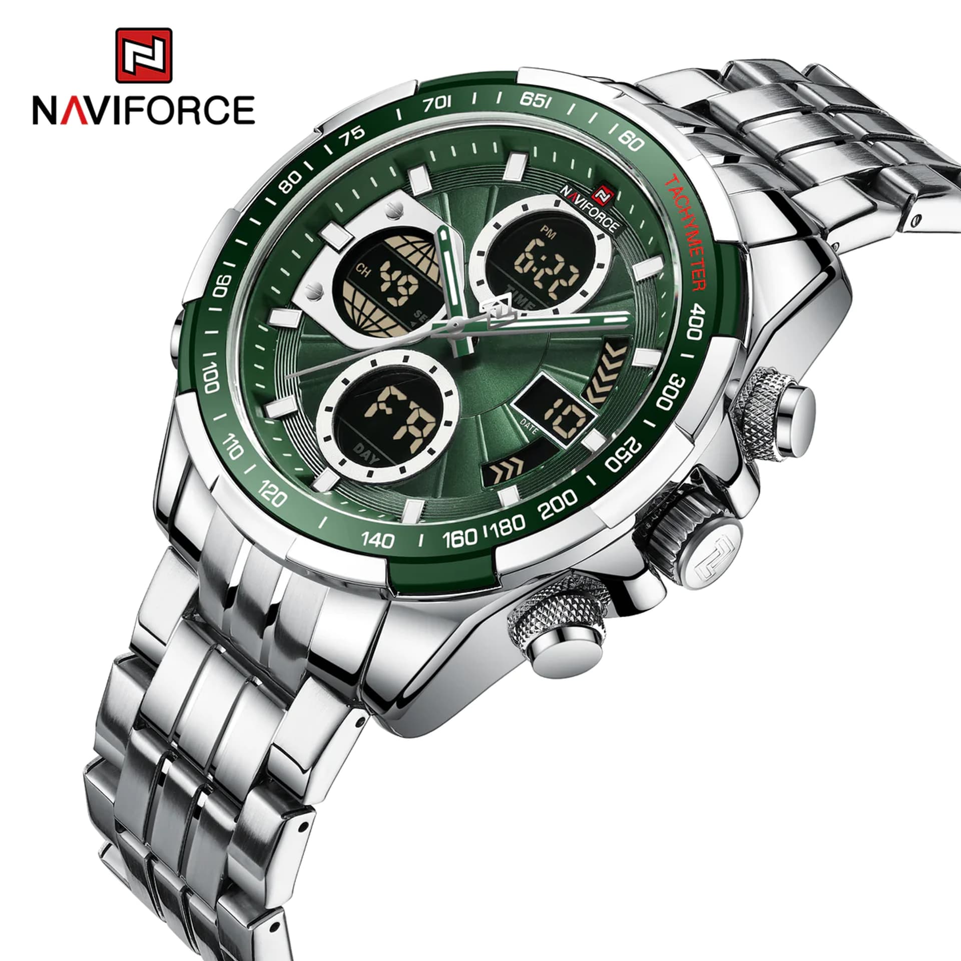 

ZEGAREK MĘSKI NAVIFORCE NF9197S S/S/GN + BOX