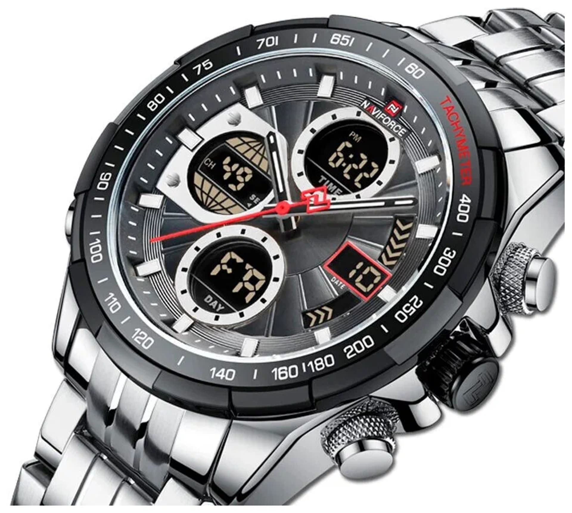 

ZEGAREK MĘSKI NAVIFORCE NF9197S S/B/GY + BOX