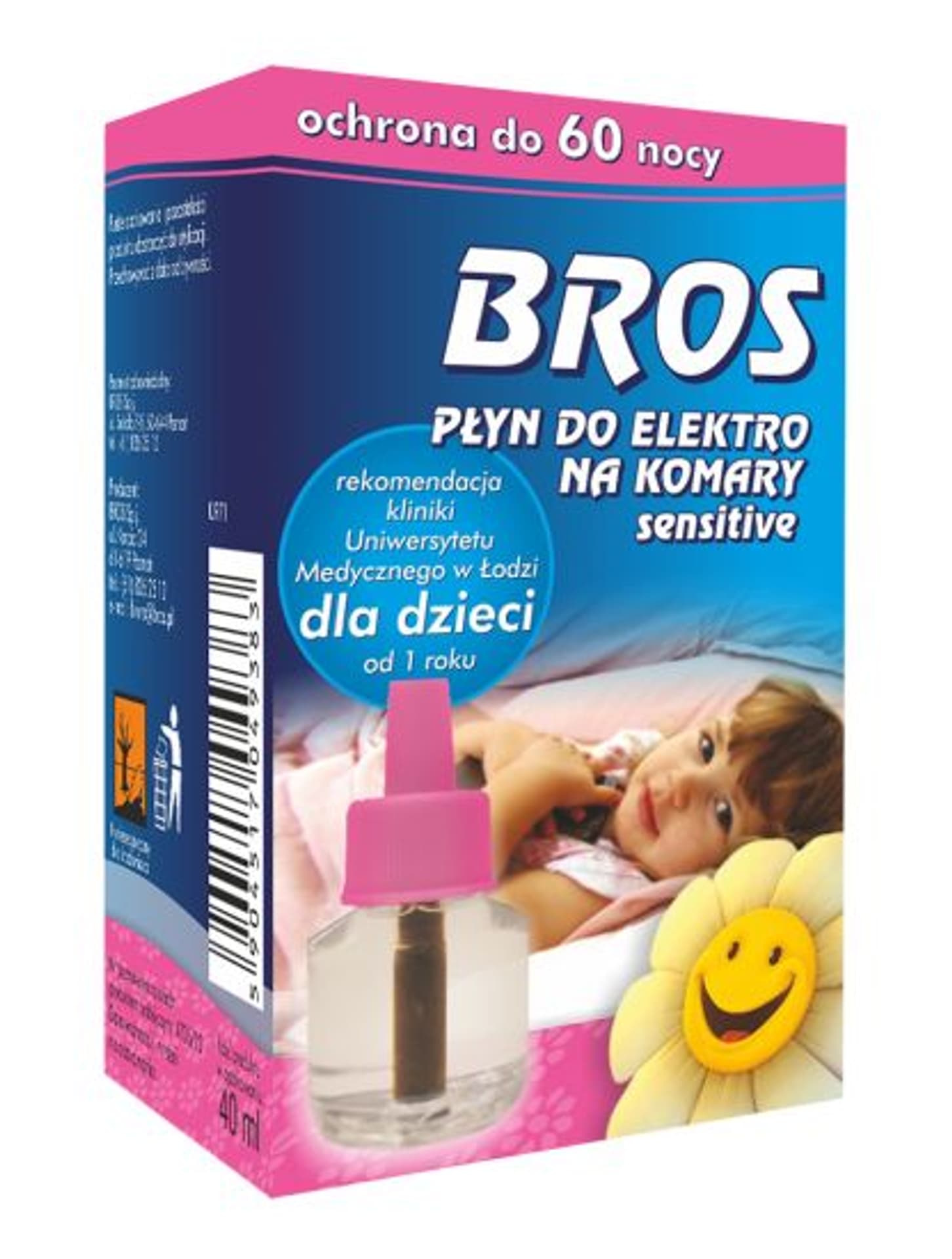 

Płyn na 60 nocy do Bros Elektro od 1 roku życia na komary