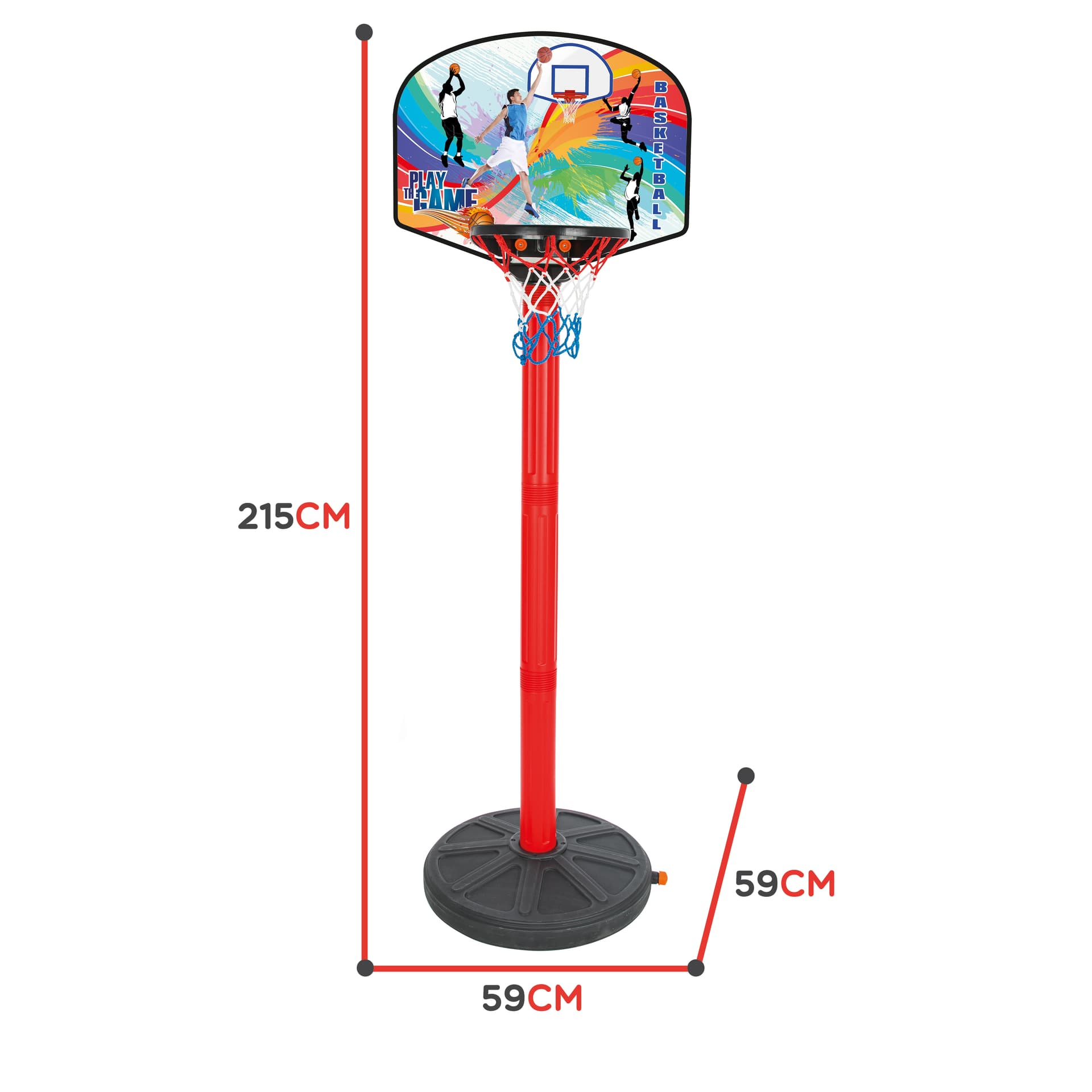 

WOOPIE Zestaw Koszykówka 215 cm + Piłka