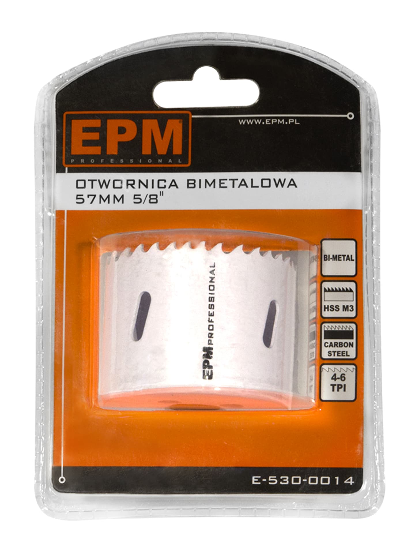 

OTWORNICA BI-METALOWA 57MM UCHWYT 5/8''