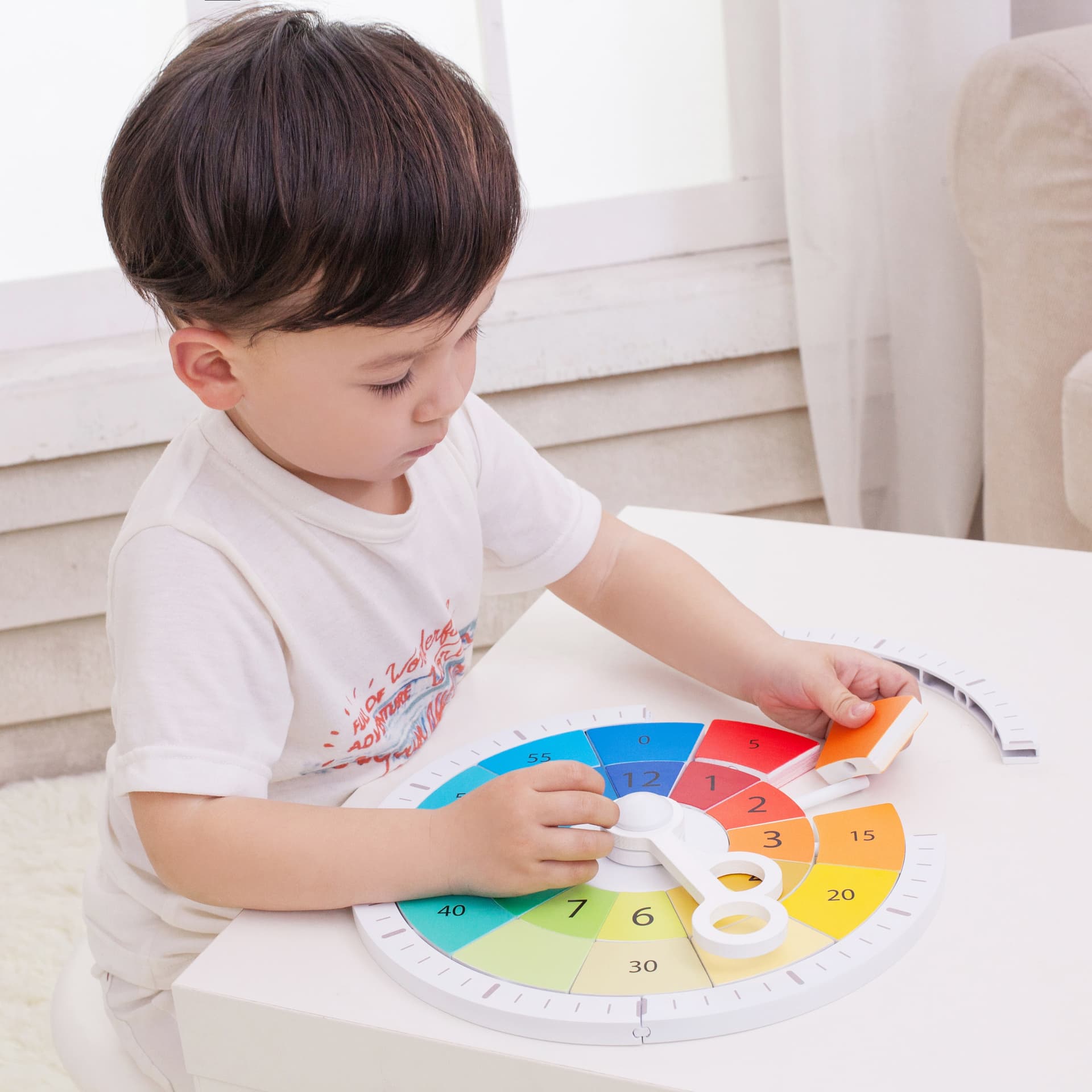 

CLASSIC WORLD Zegar Tablica Manipulacyjna do Nauki Czasu MONTESSORI 29 el.