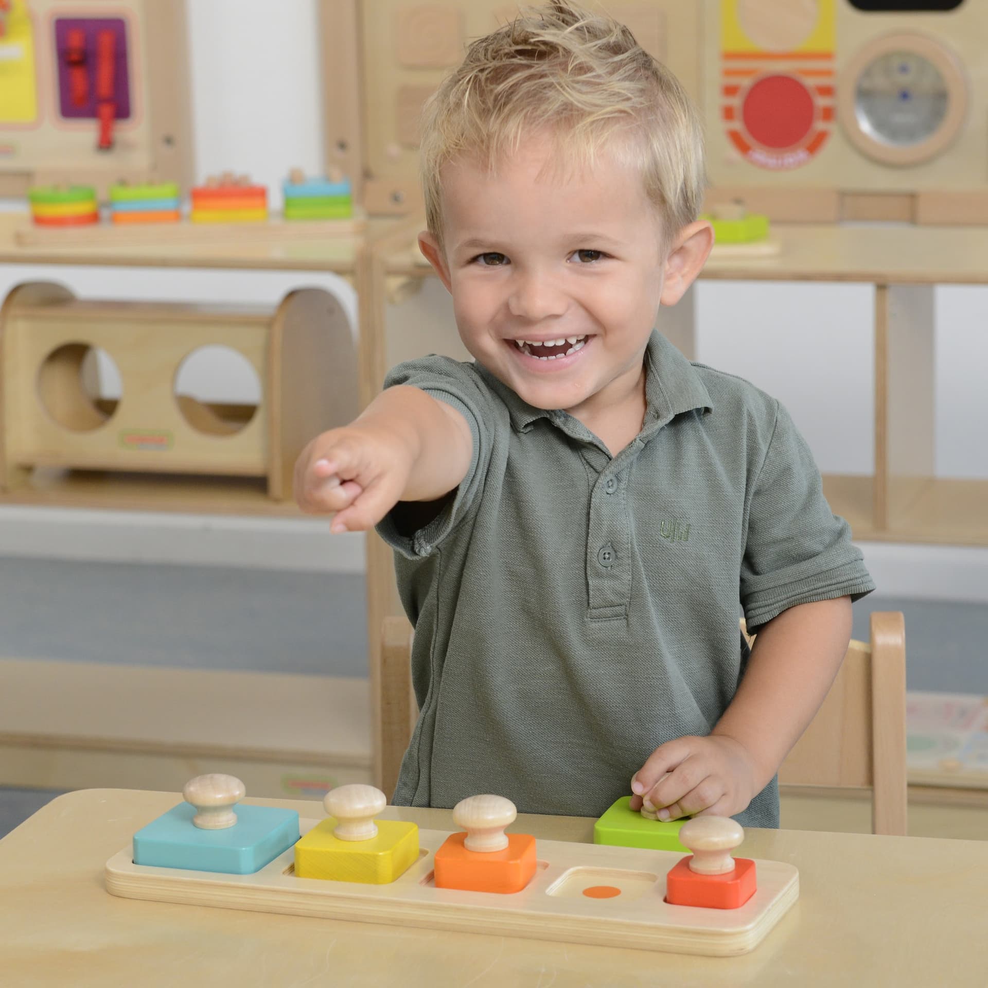 

MASTERKIDZ Układanka Nauka Rozmiarów i Kolorów Montessori