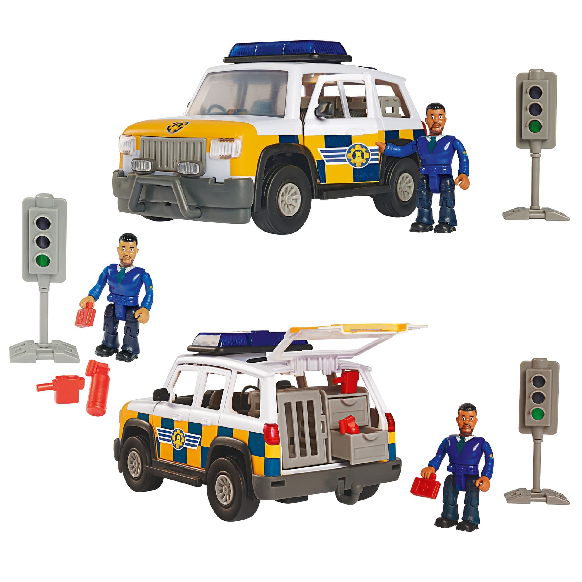 

PROMO Strażak Sam Jeep policyjny z figurką Malcolm Simba
