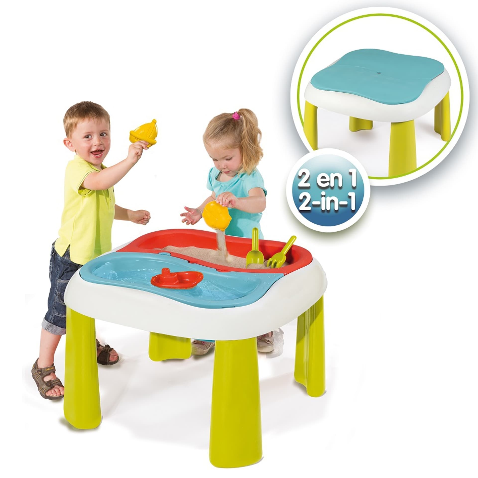 

SMOBY Stół Wodny Stolik do Zabawy Wodą i Piaskiem 2w1 Piaskownica