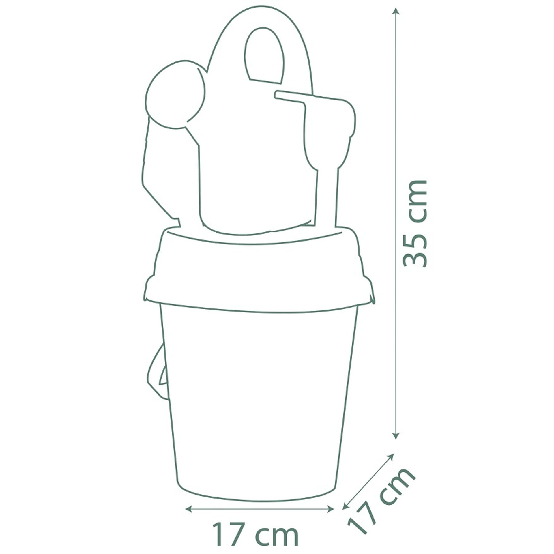 

SMOBY Green Wiaderko Myszka Miki Minnie z akcesoriami do piasku i konewką z bioplastiku