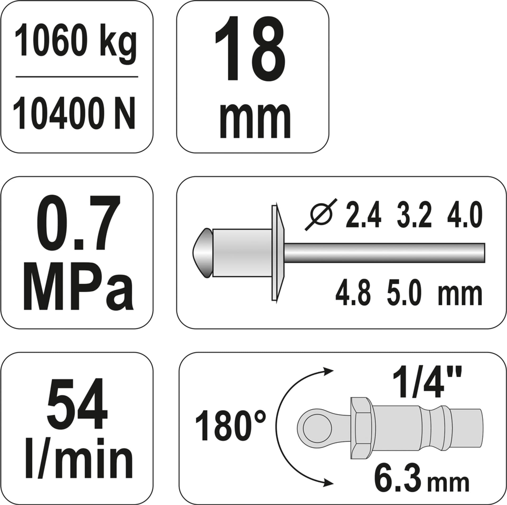 

NITOWNICA PNEUMATYCZNA 2,4-5,0MM