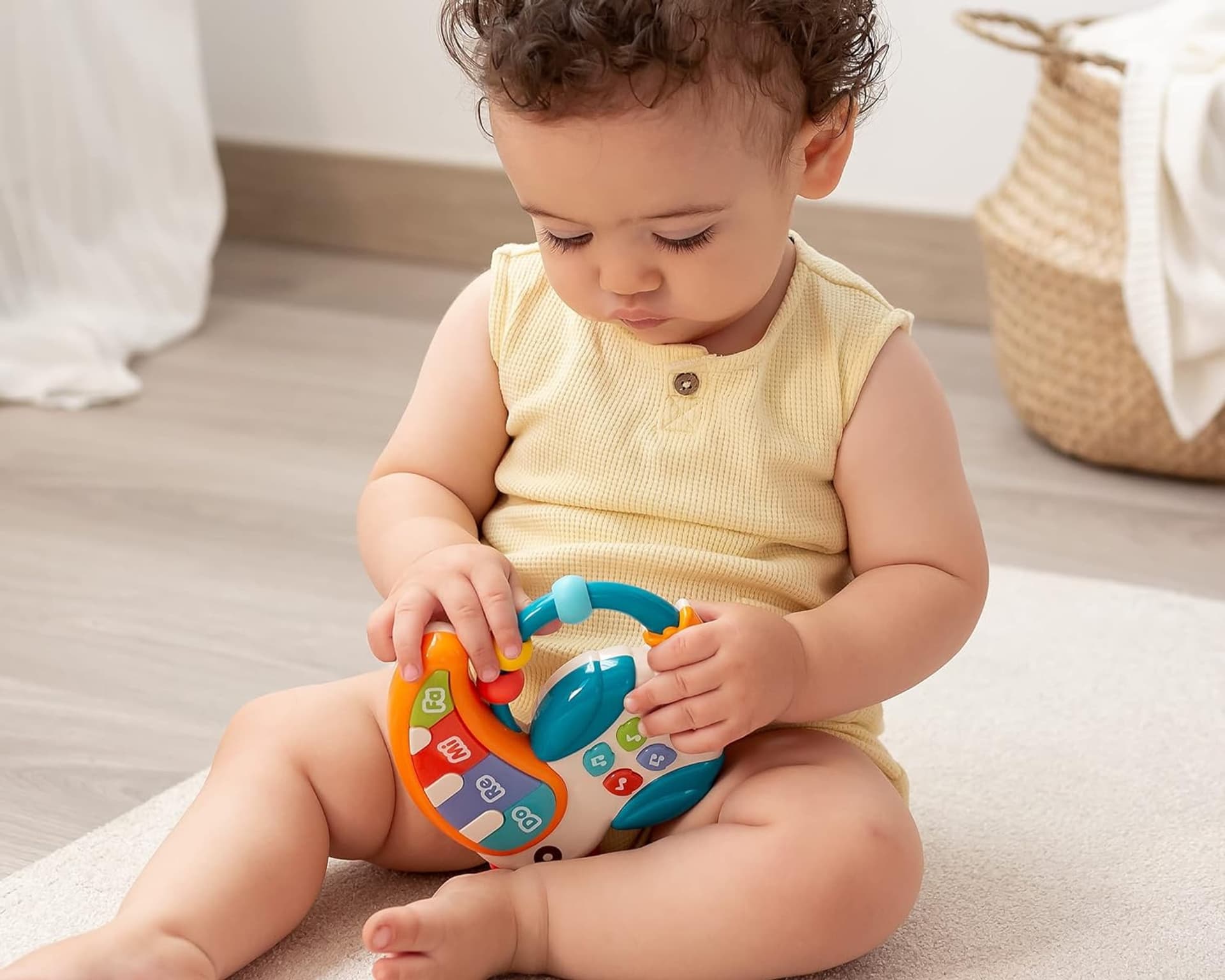

WOOPIE BABY Zabawka Muzyczna Pianinko Gryzaczek Pelikan 3w1