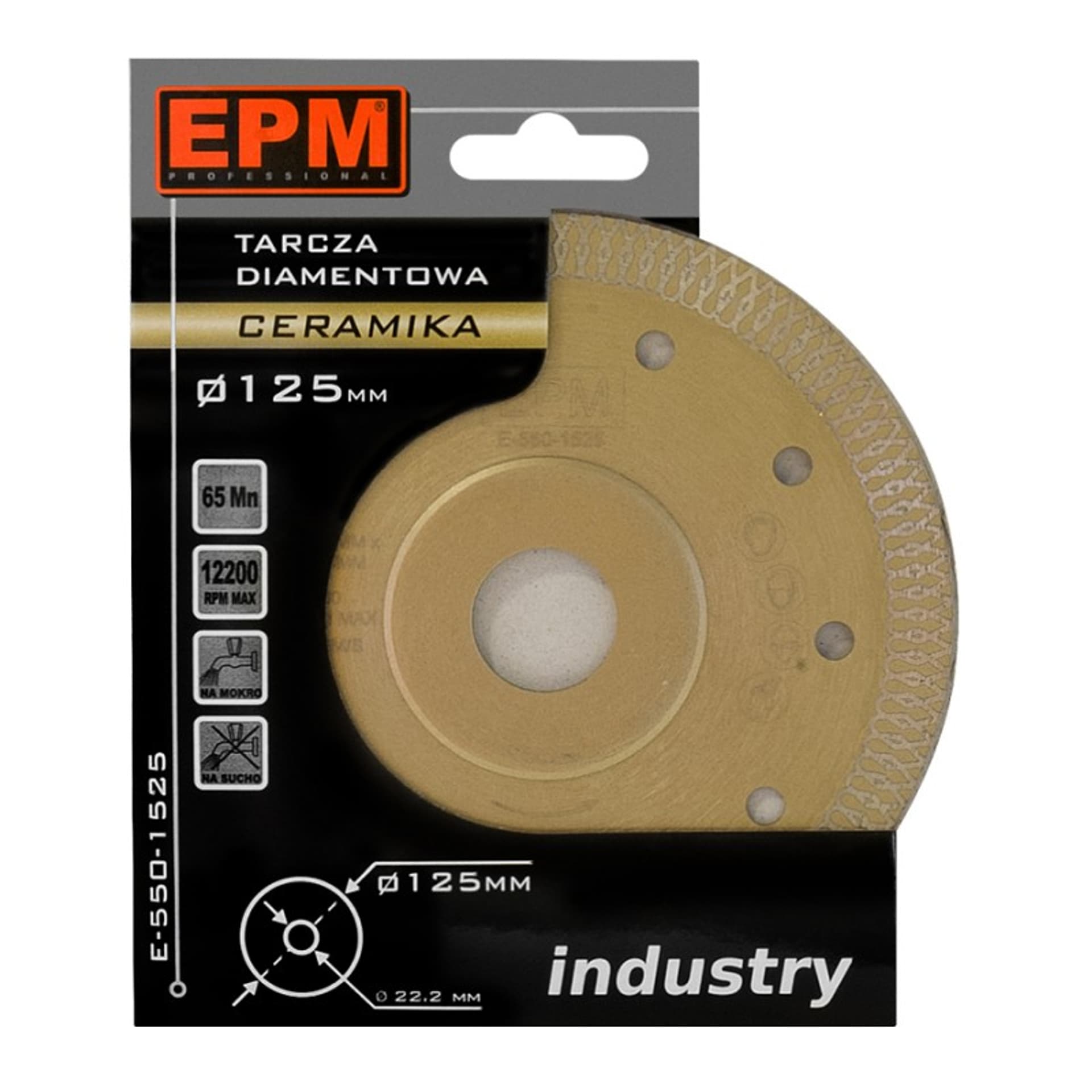 

TARCZA DIAMENTOWA INDUSTRY 115MM