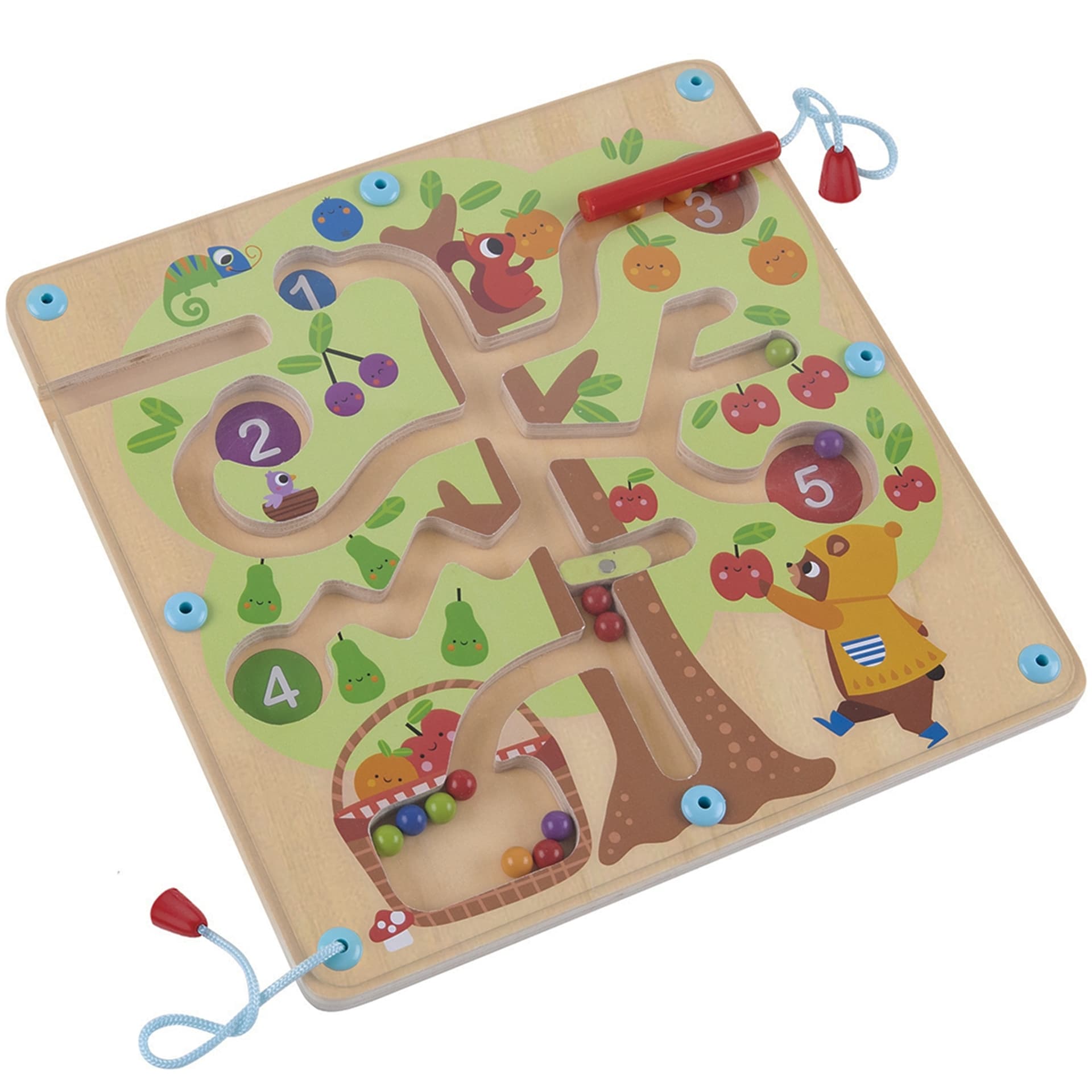 

TOOKY TOY Labirynt Drzewko Owocowe Magnetyczne Nauka Liczenia